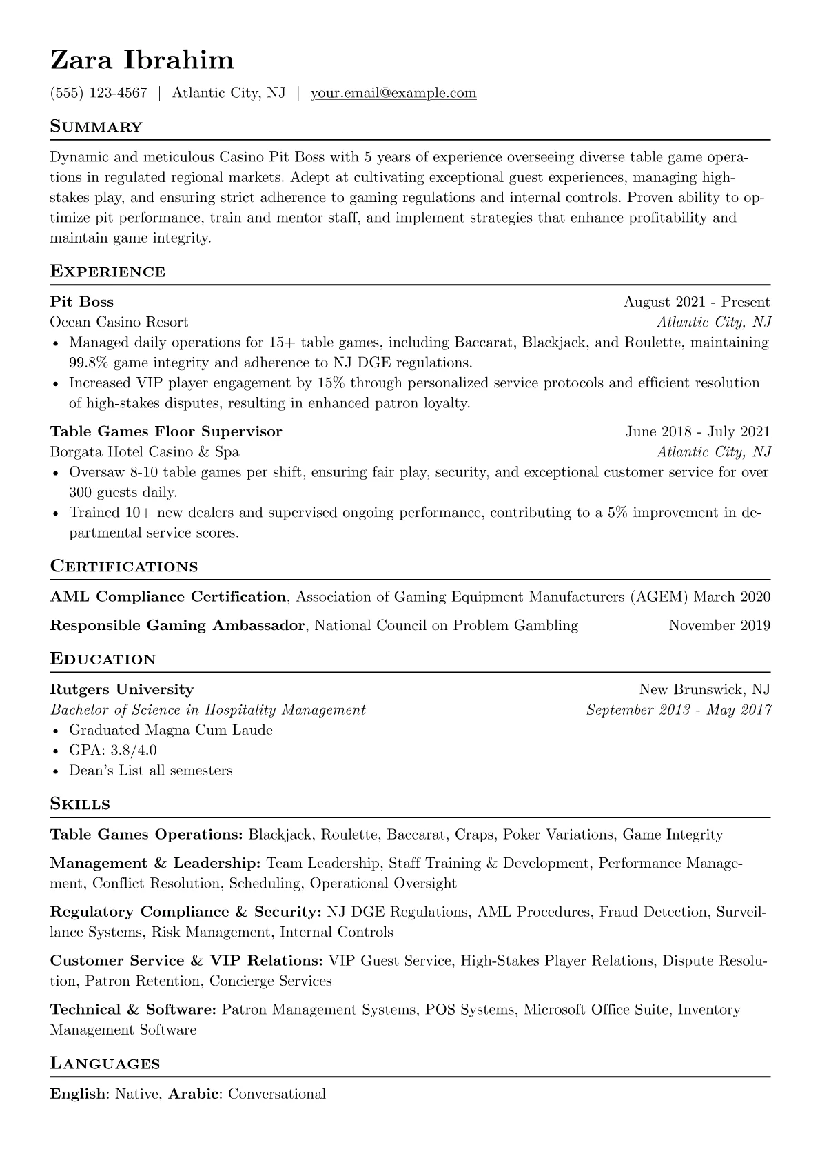 Casino Pit Boss version - Page 1
