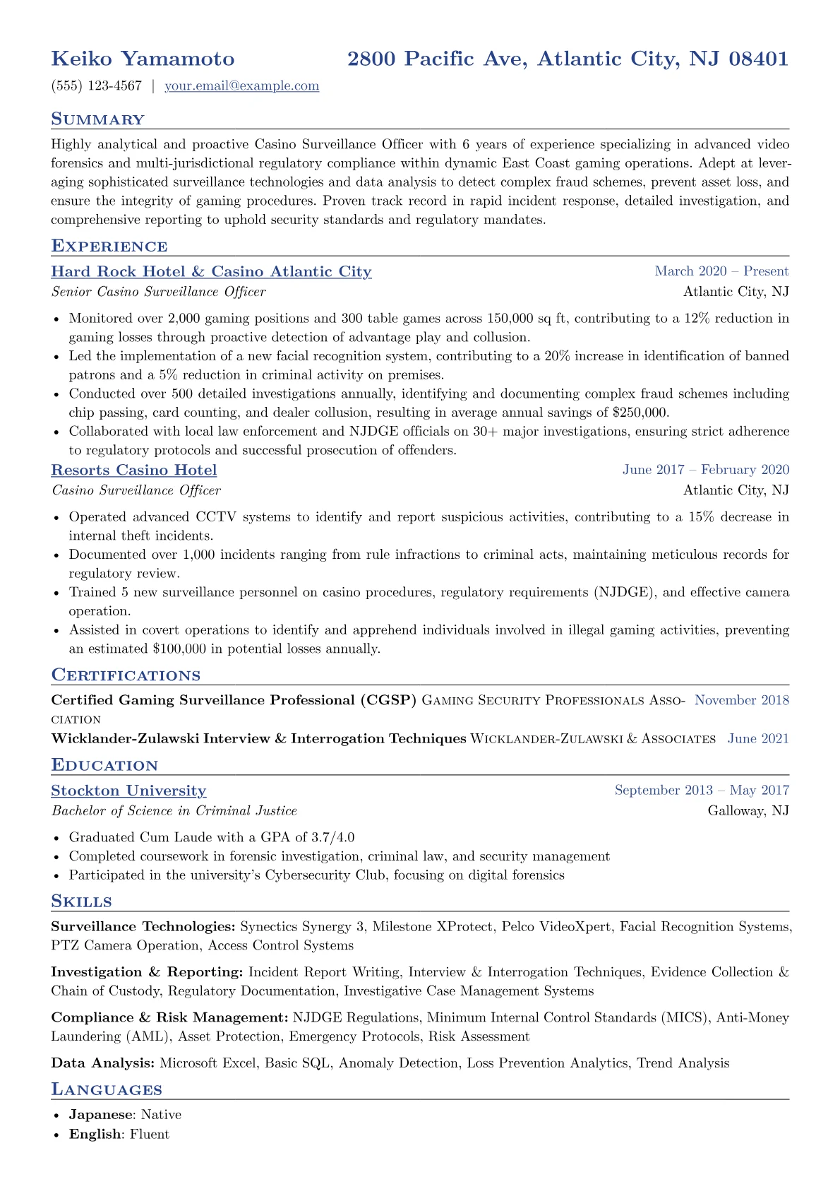 Casino Surveillance version - Page 1