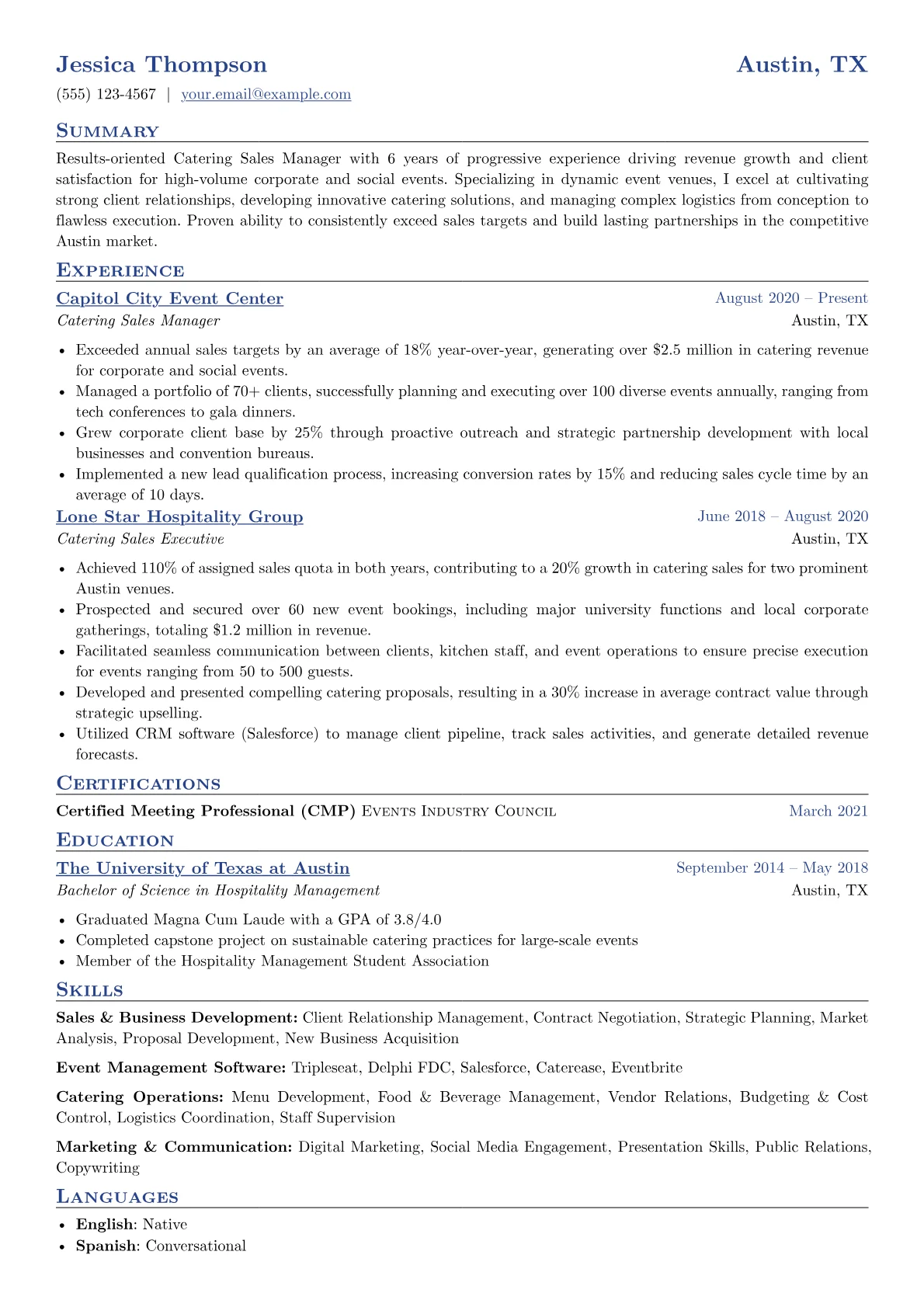 Sales & Business version - Page 1