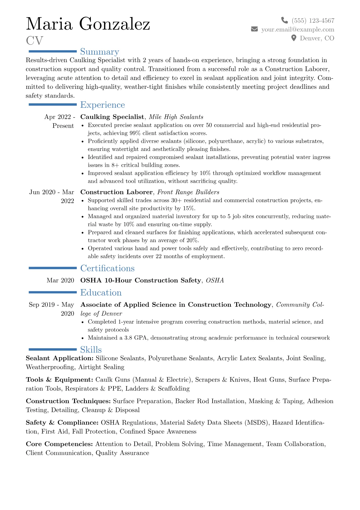 Career changer version - Page 1