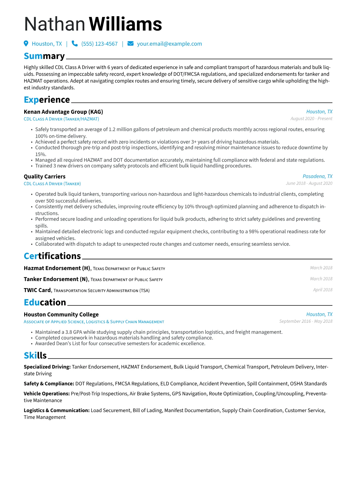 HAZMAT/Tanker Specialist version - Page 1