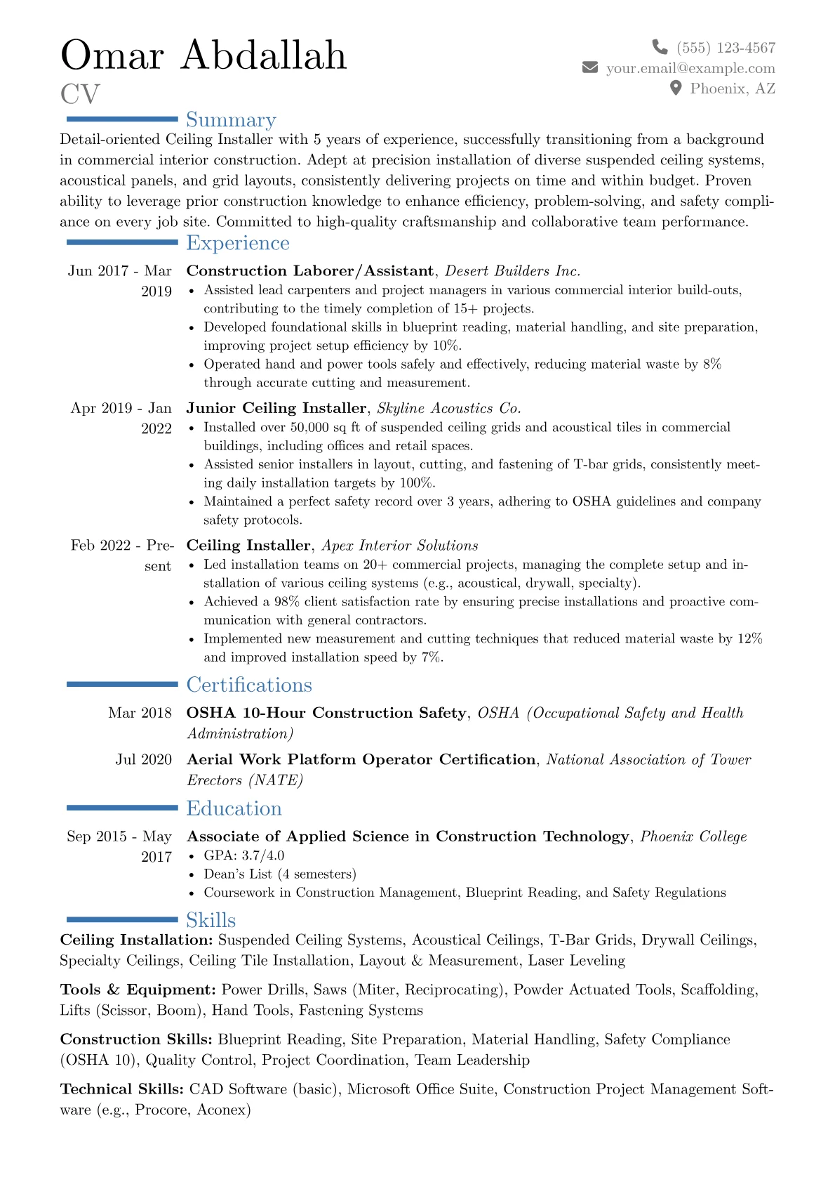 Career changer version - Page 1