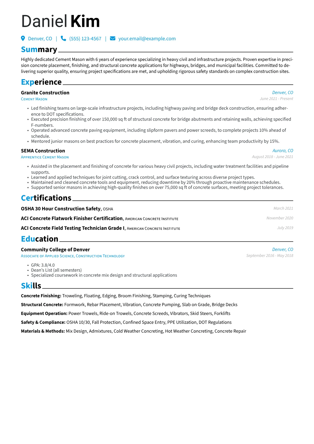 Cement Mason version - Page 1