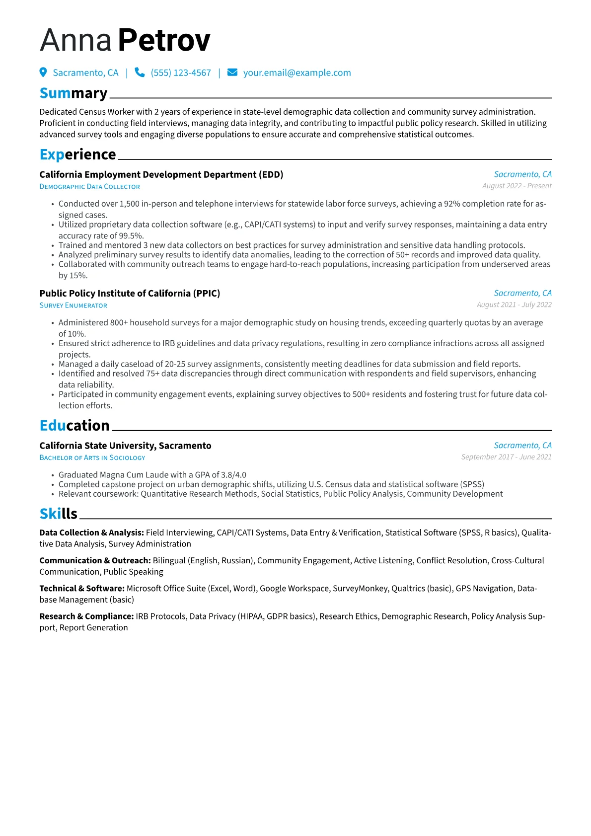 Census Worker version - Page 1