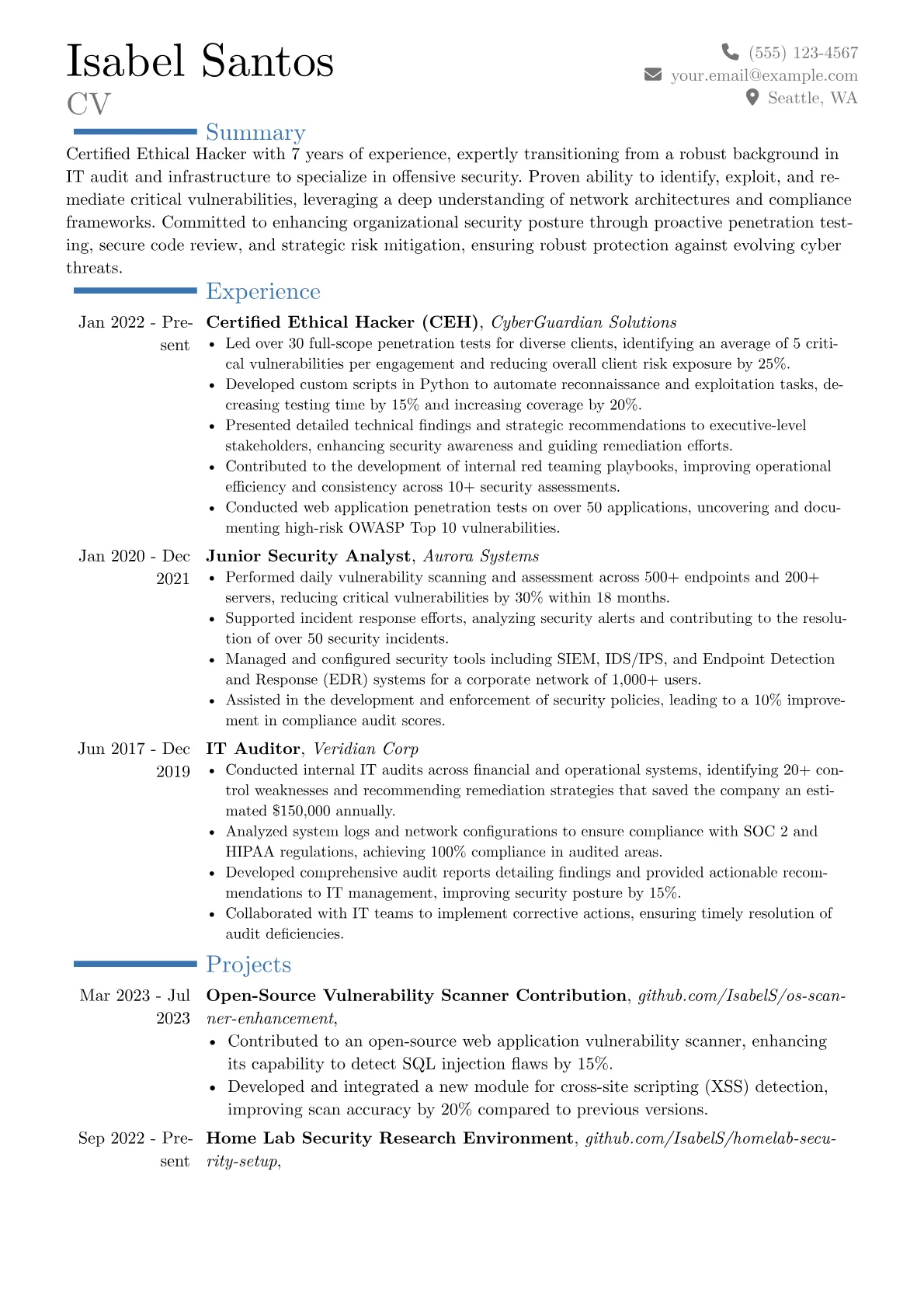 Career changer version - Page 1