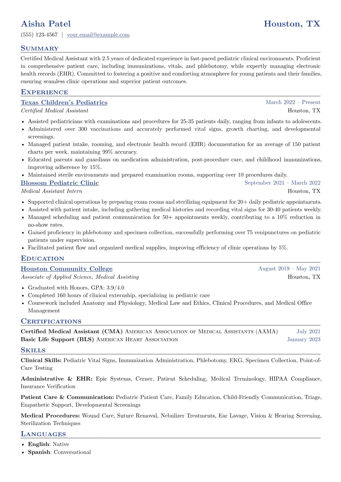 Pediatric Focus version - Page 1