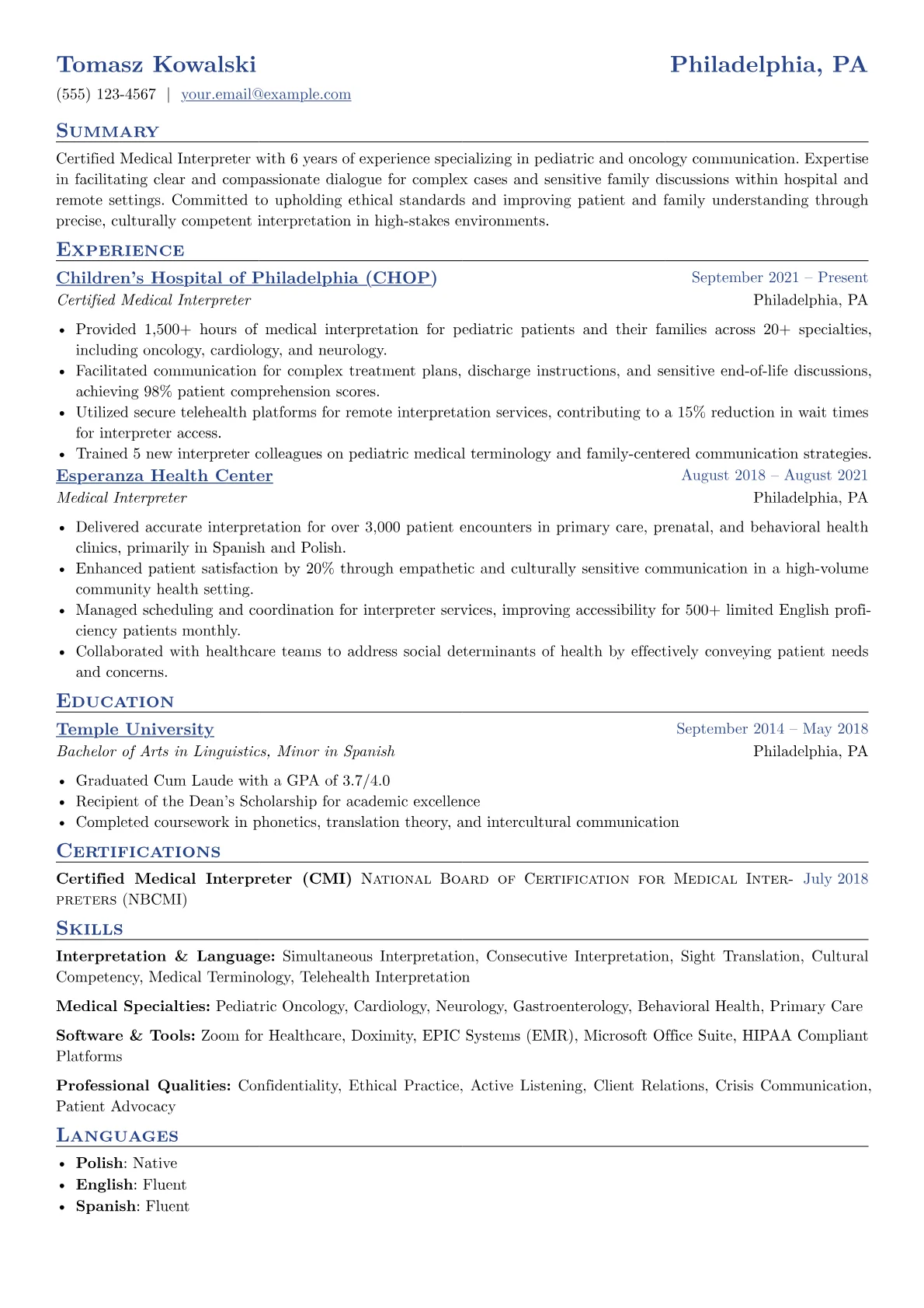 Pediatric & Oncology Focus version - Page 1