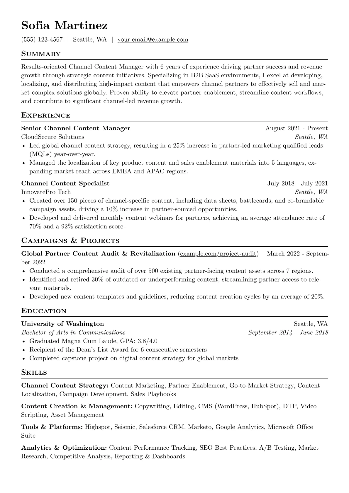 Channel Content Strategy version - Page 1