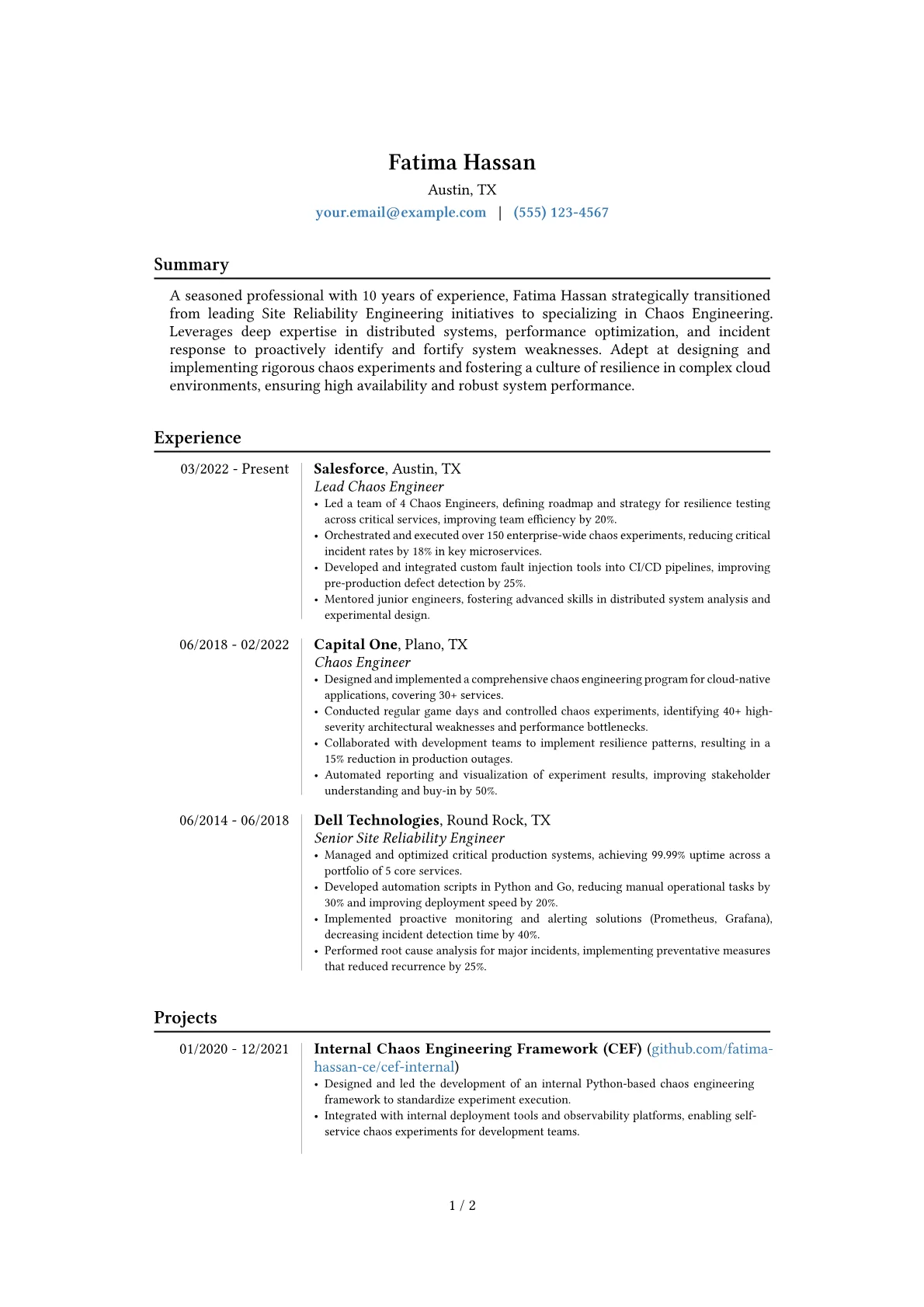 Career changer version - Page 1