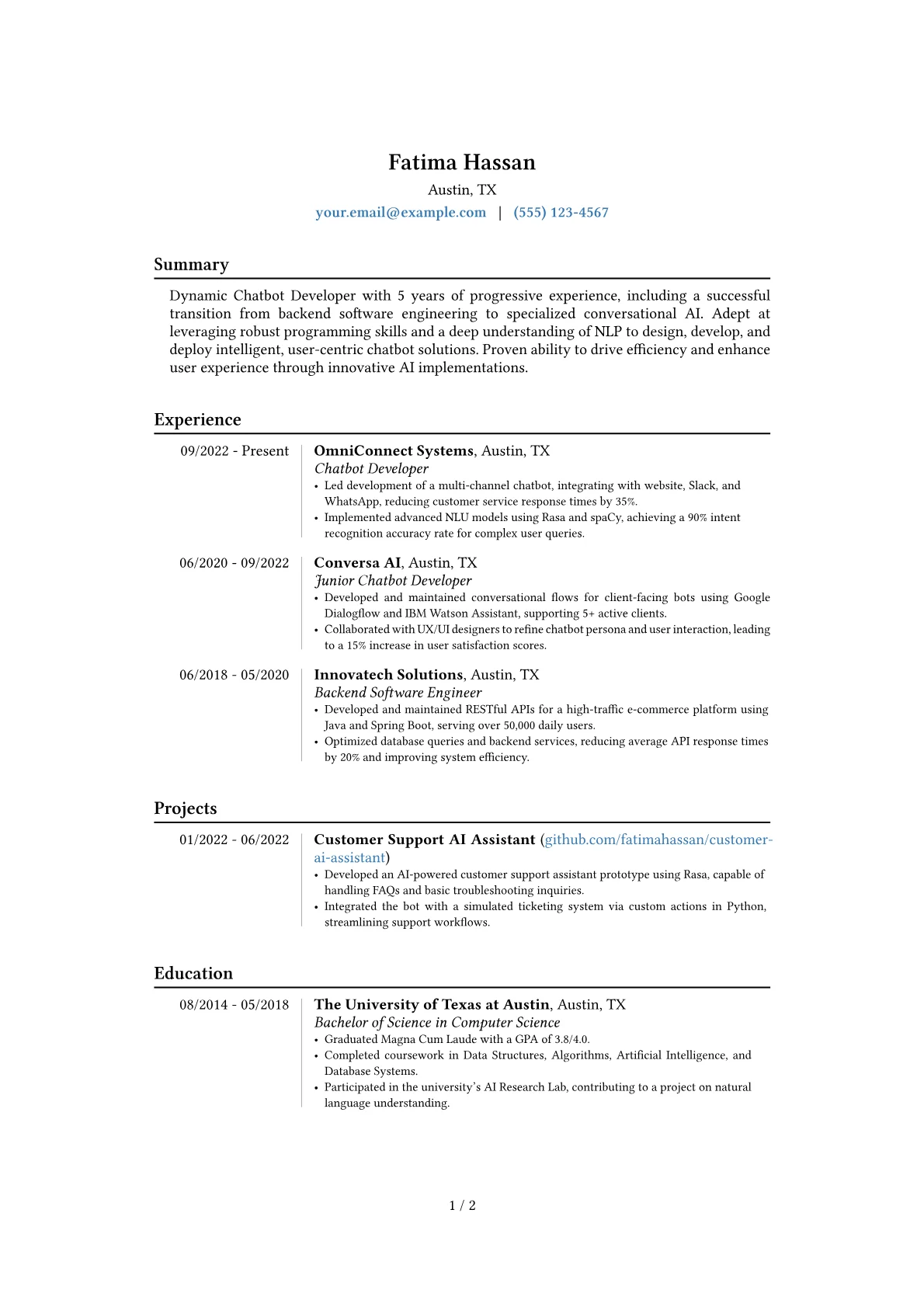 Career changer version - Page 1