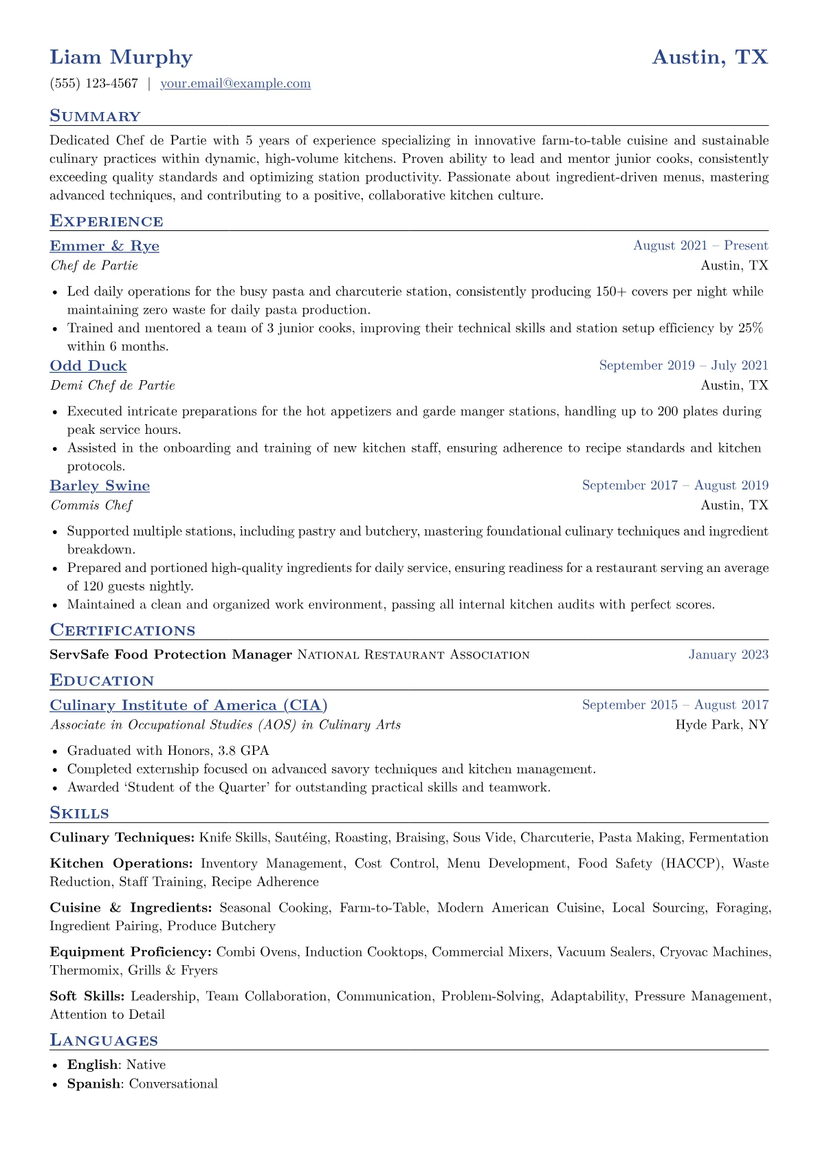 Farm-to-Table Specialist version - Page 1