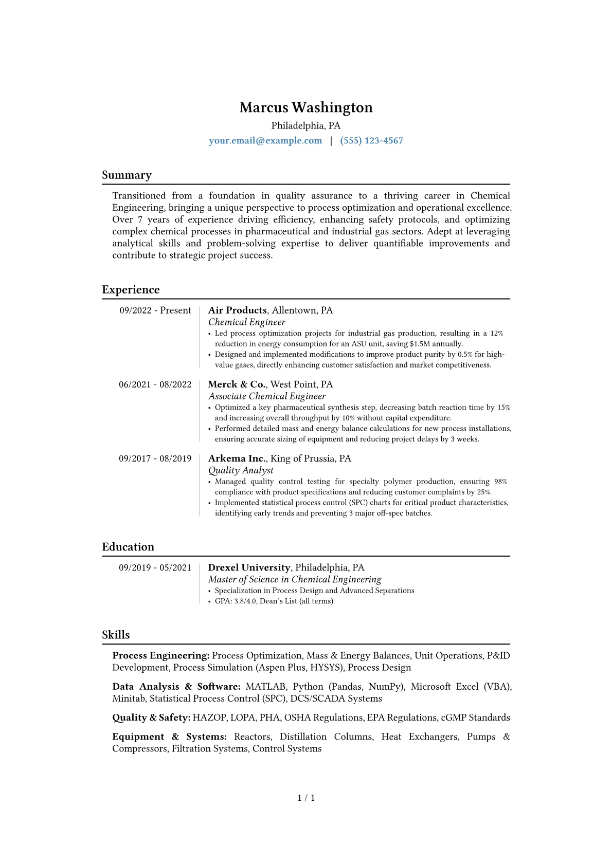 Career changer version - Page 1