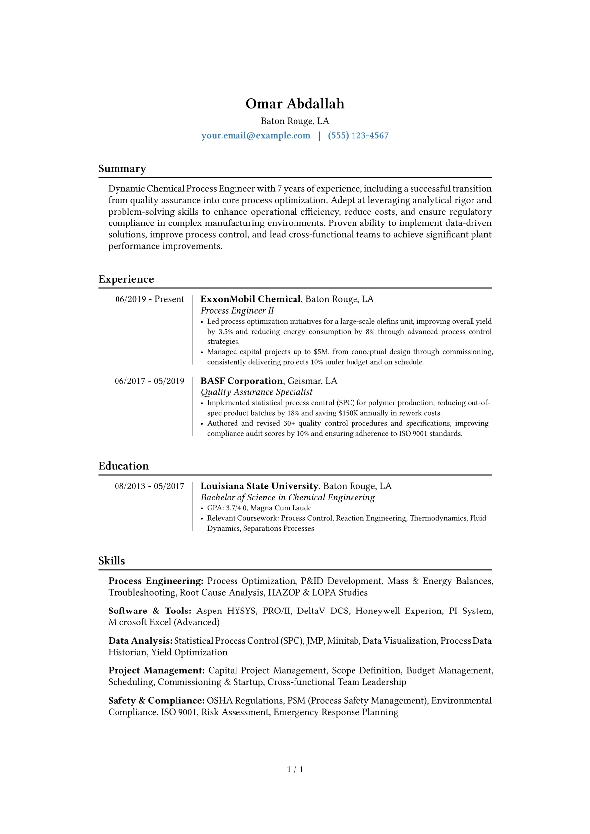 Career changer version - Page 1