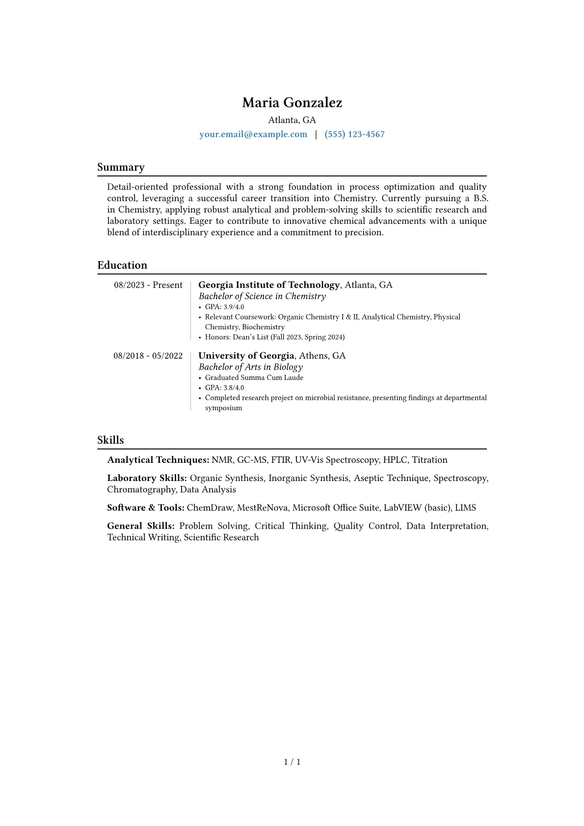 Career changer version - Page 1