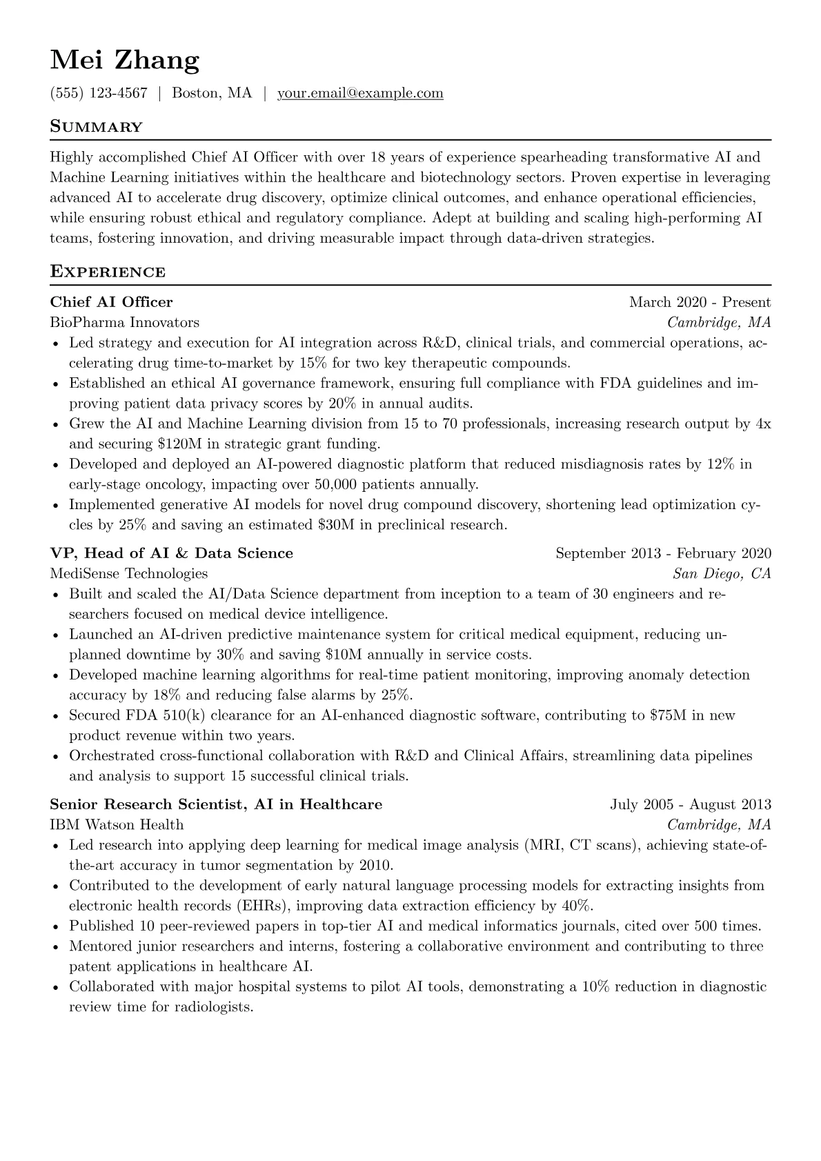 Healthcare AI Executive version - Page 1