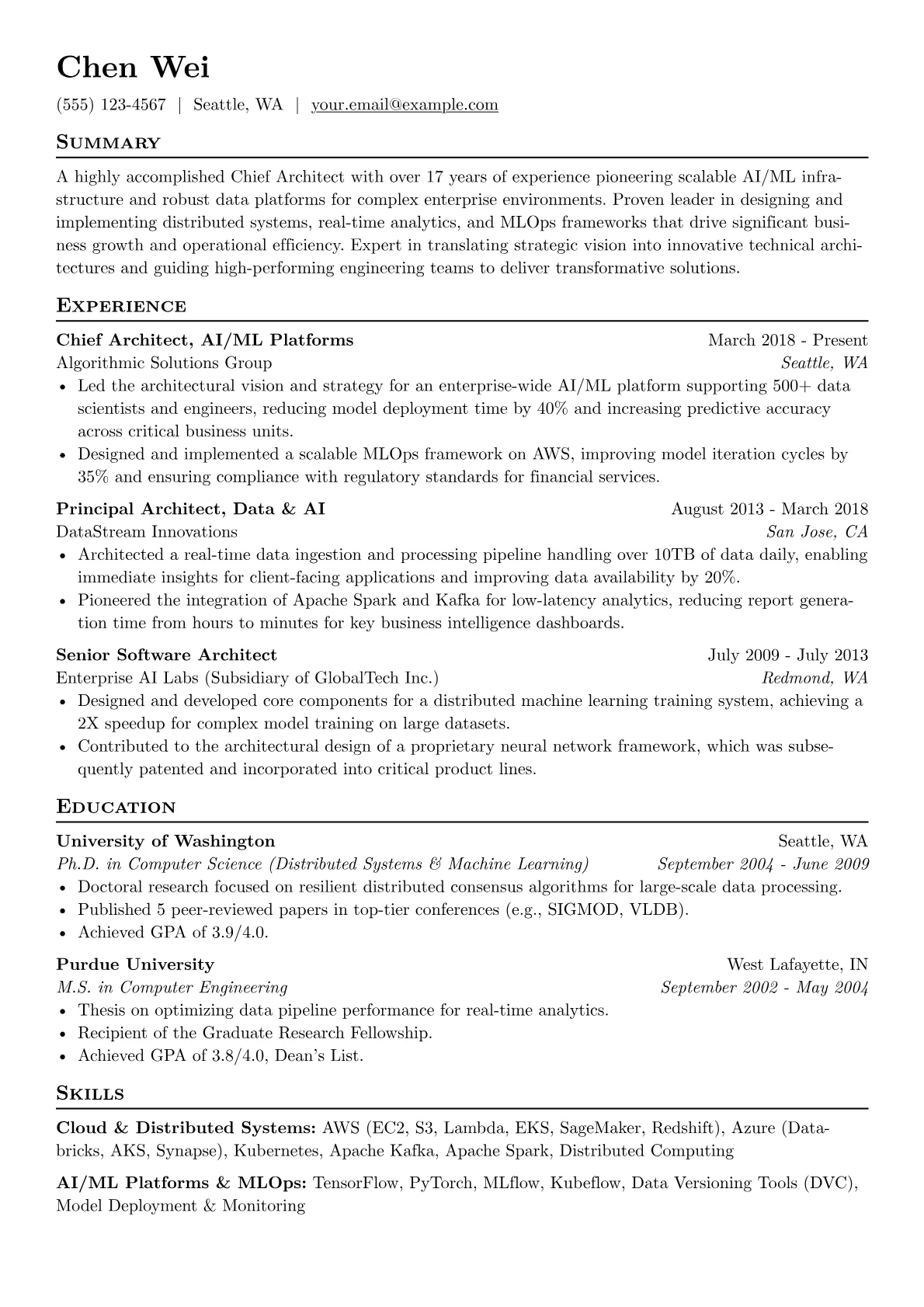 AI/ML & Data Platform version - Page 1