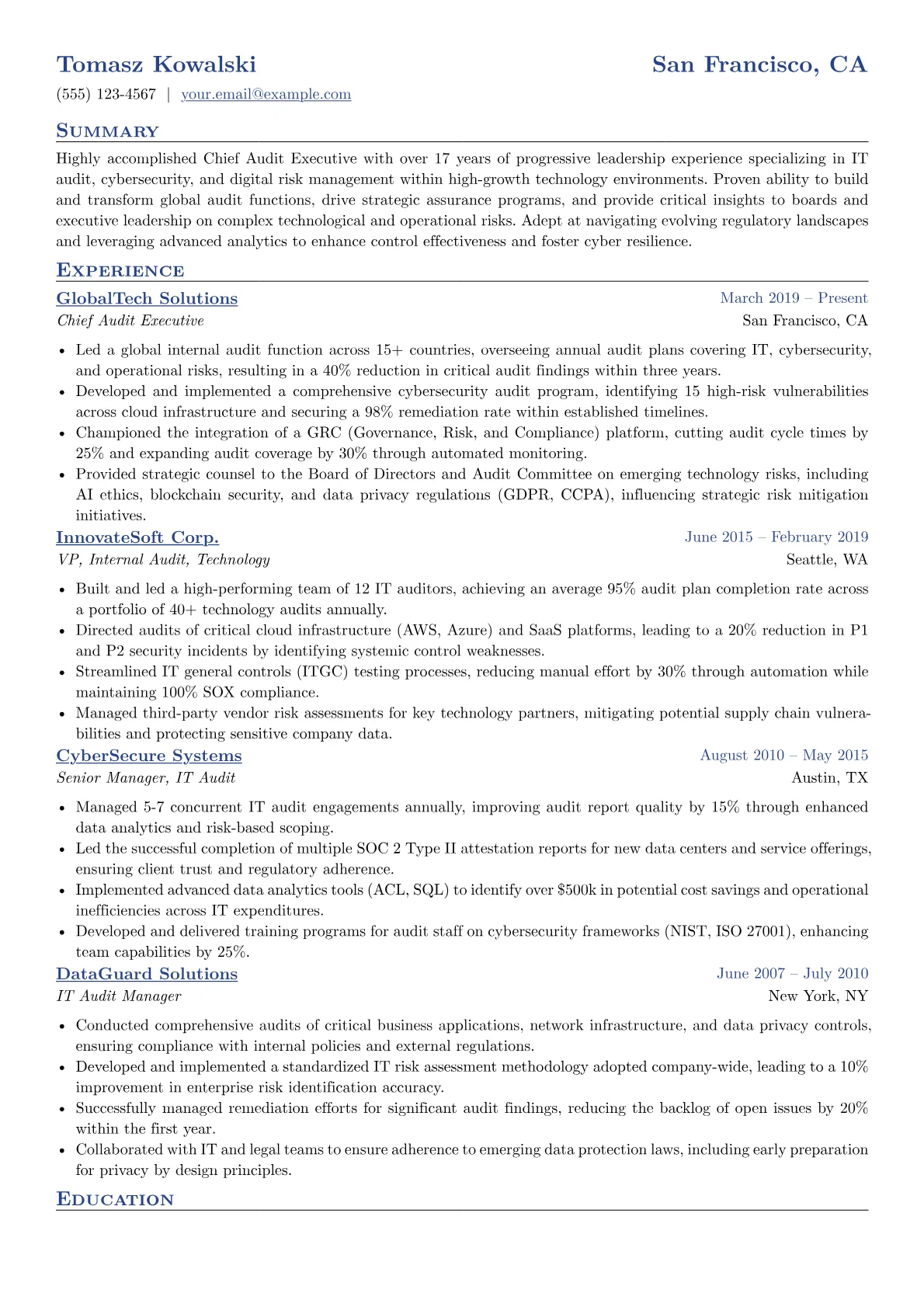Tech-Focused Chief version - Page 1