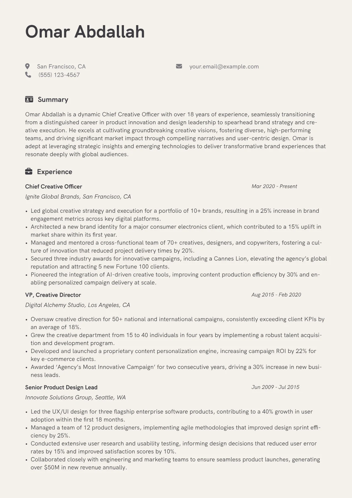 Career changer version - Page 1