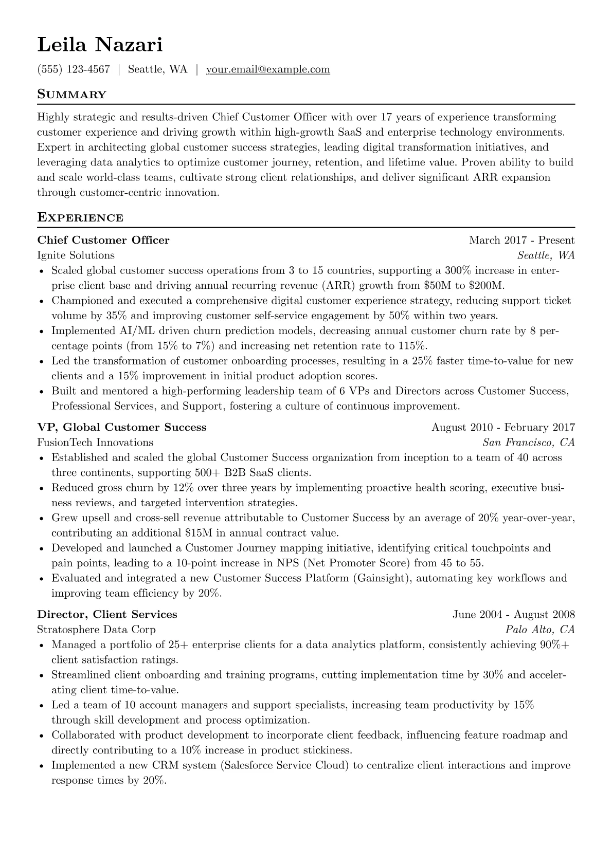 Chief Customer Officer version - Page 1