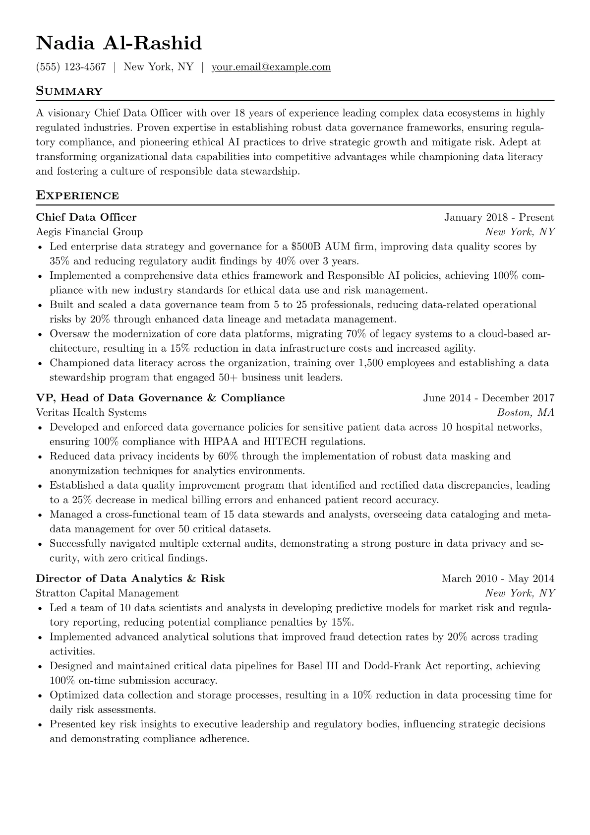 Chief Data Officer version - Page 1