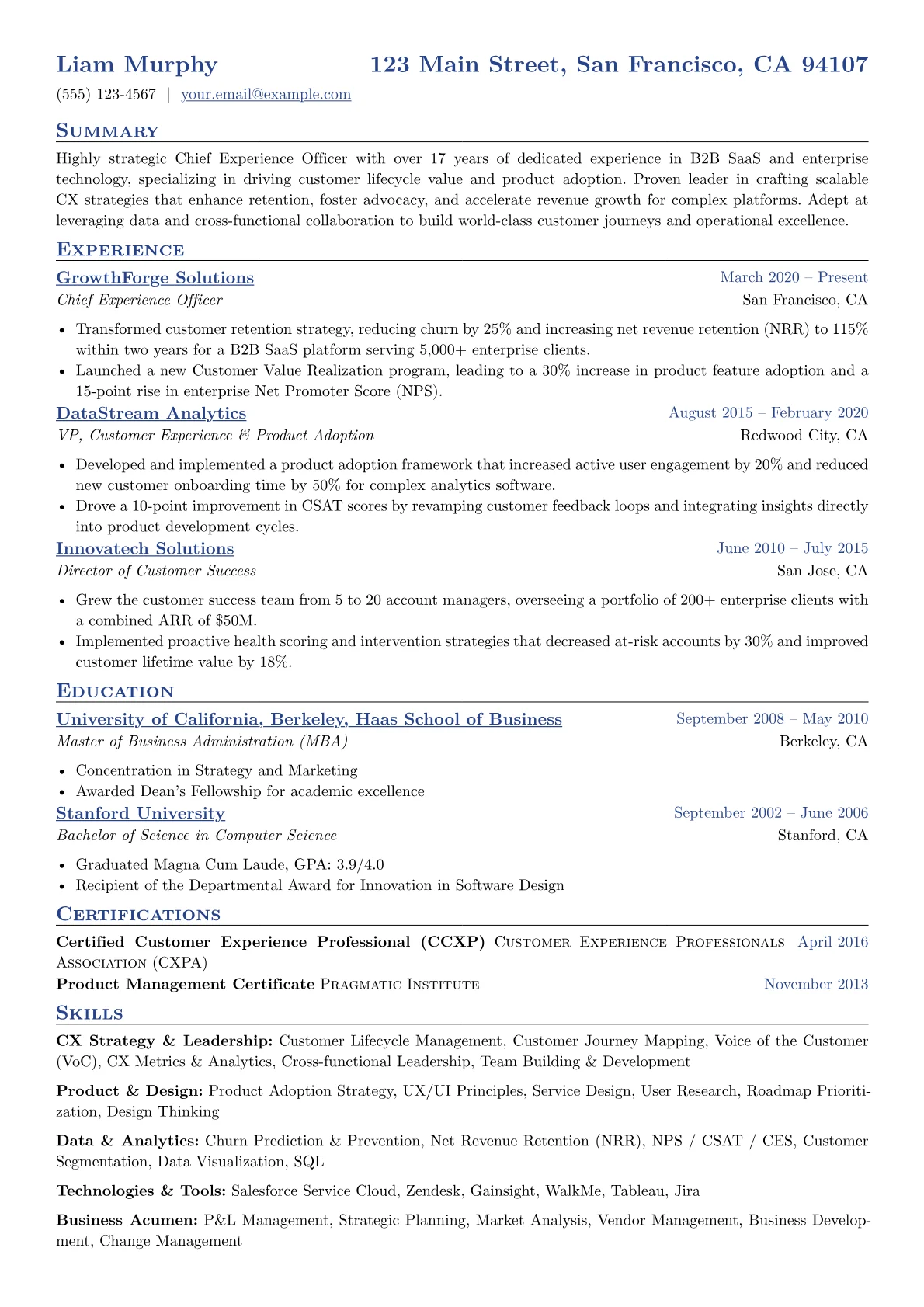 B2B SaaS / Enterprise CX version - Page 1
