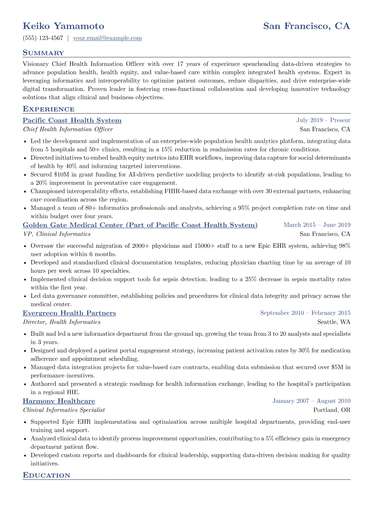 Chief Health version - Page 1