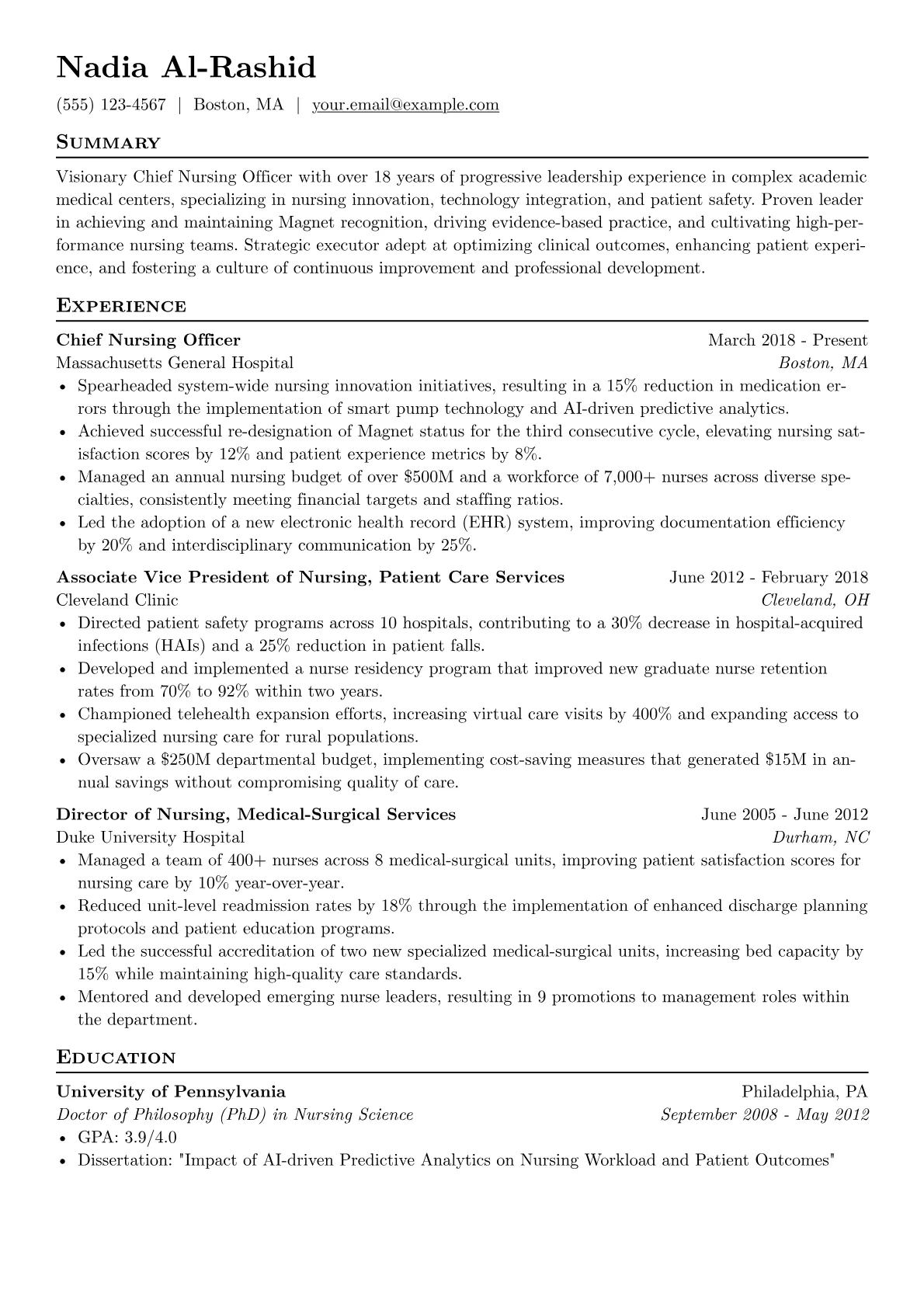 Chief Nursing Officer version - Page 1