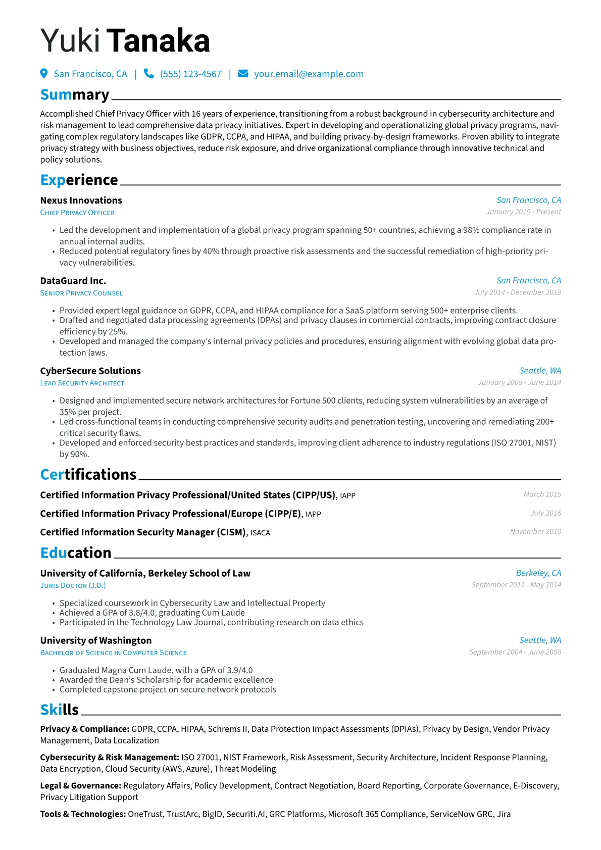 Career changer version - Page 1