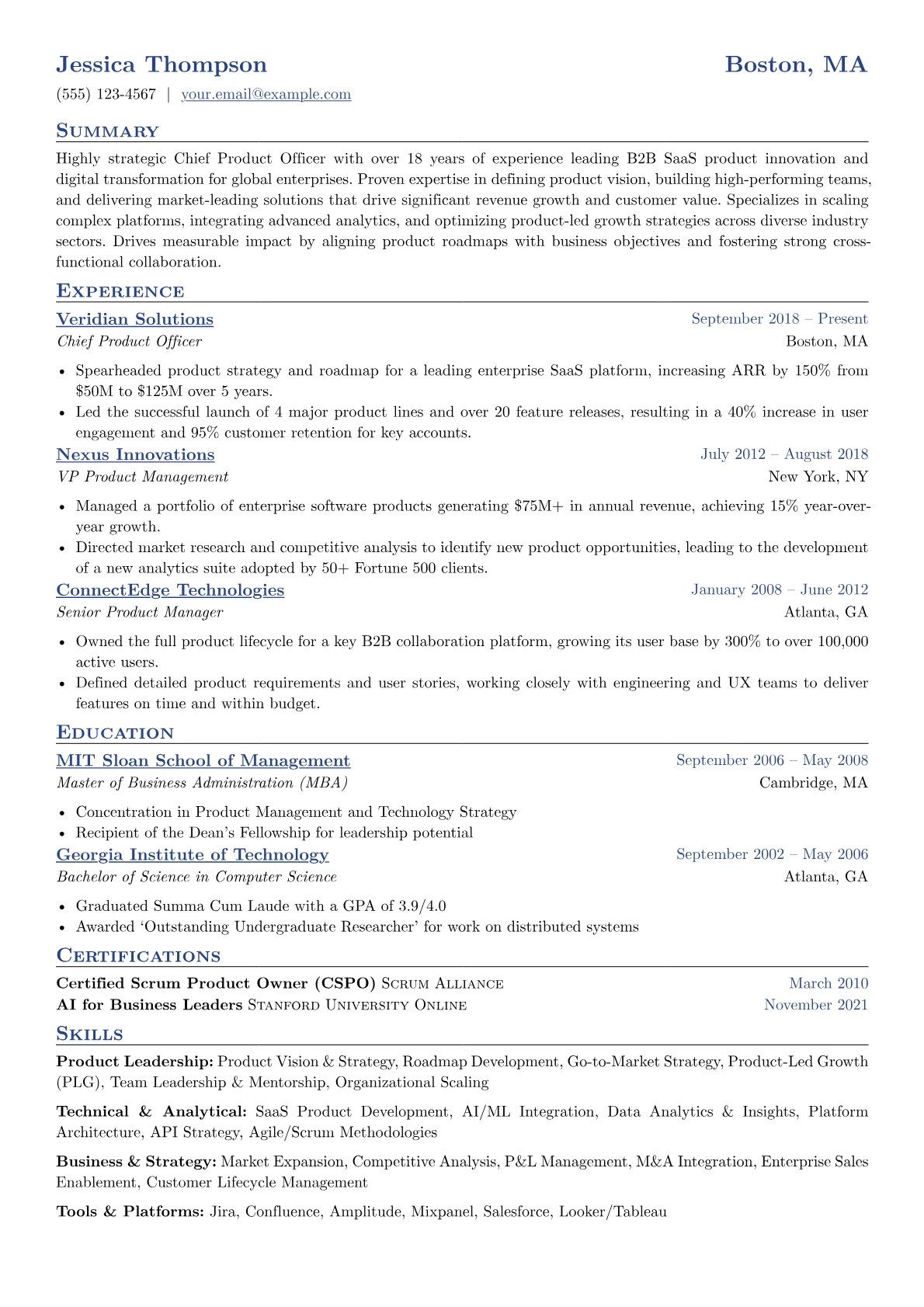 Chief Product Officer version - Page 1