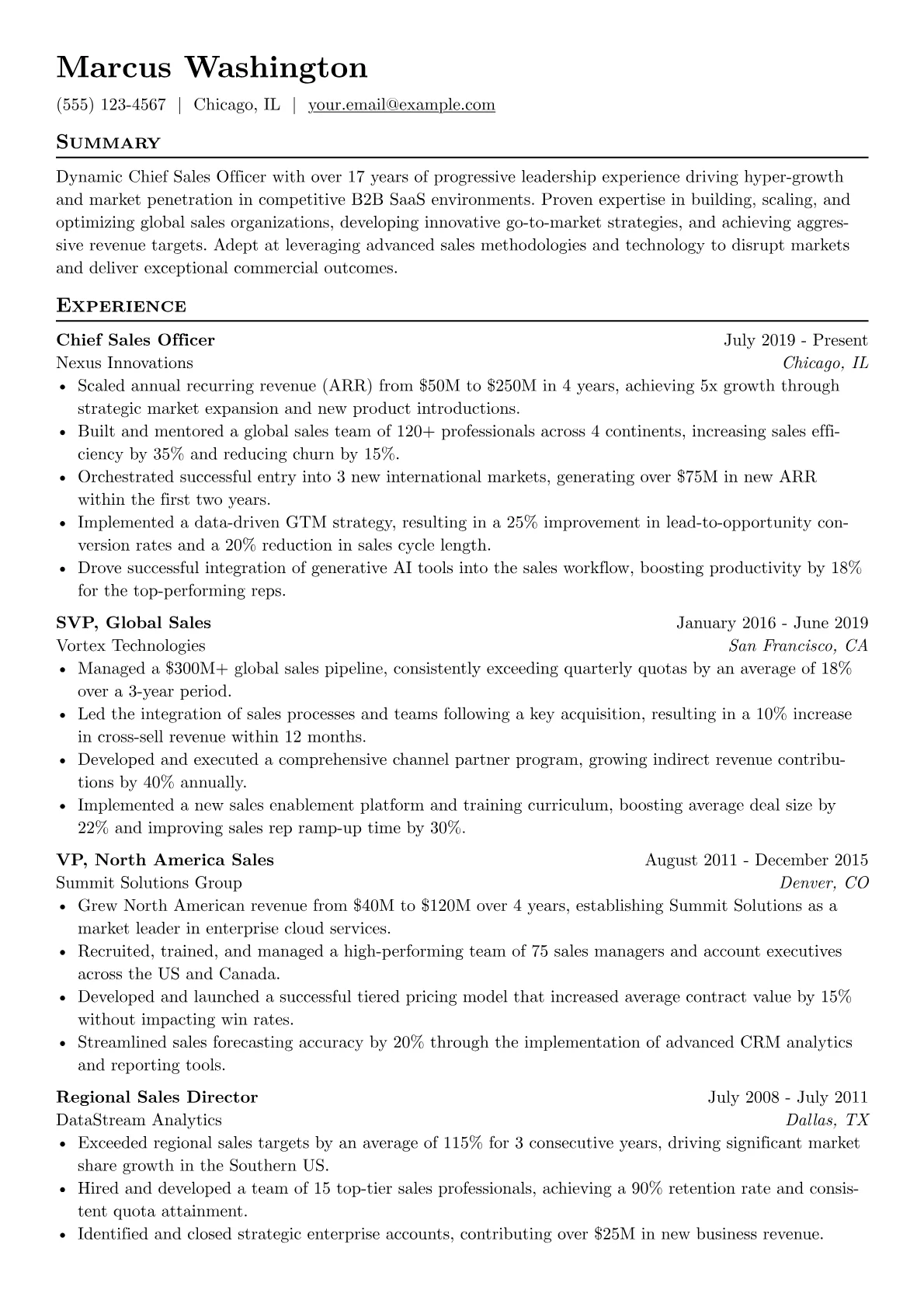 Chief Sales Officer version - Page 1