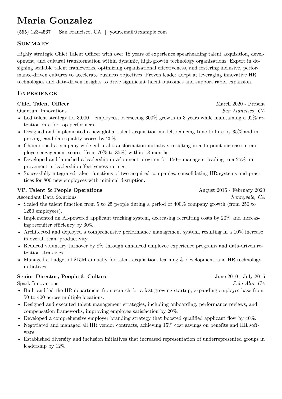 Talent Strategy version - Page 1
