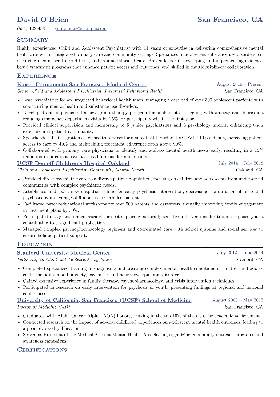 Child Psychiatrist version - Page 1