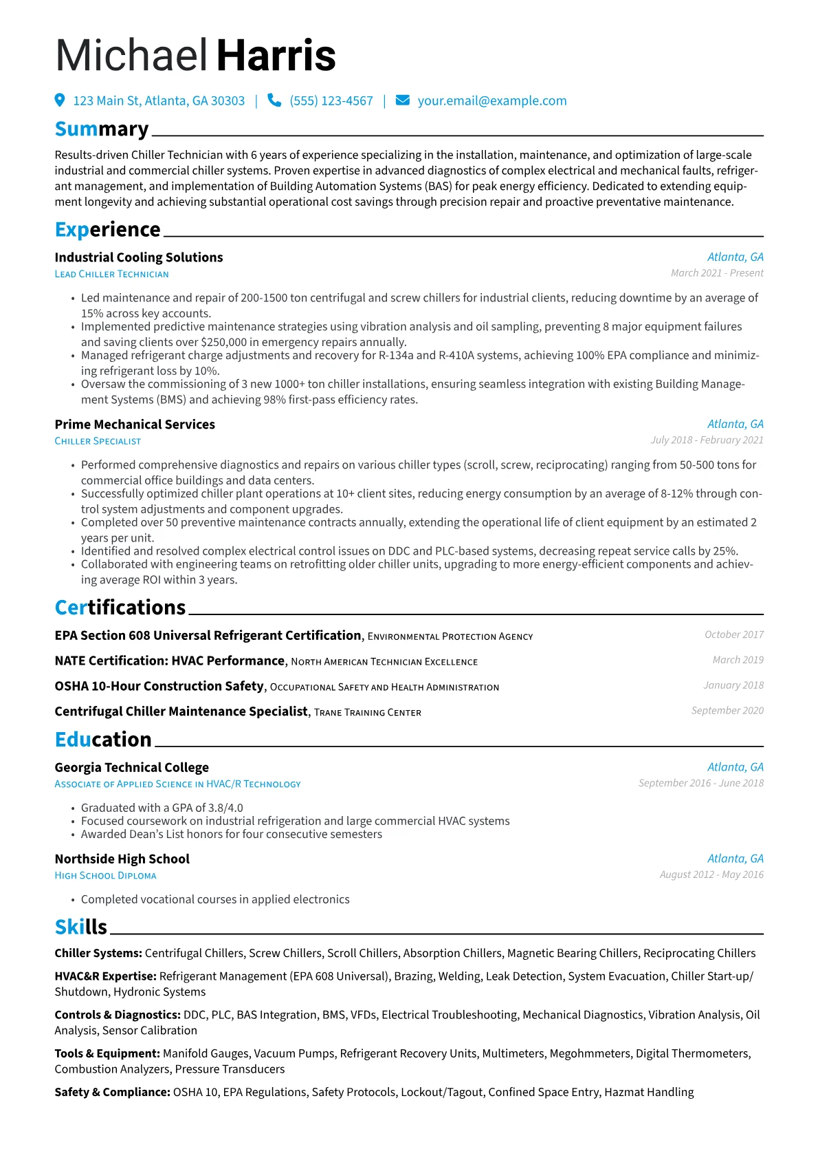 Chiller Technician version - Page 1