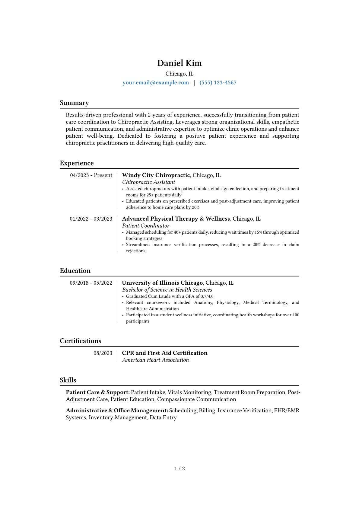 Career changer version - Page 1