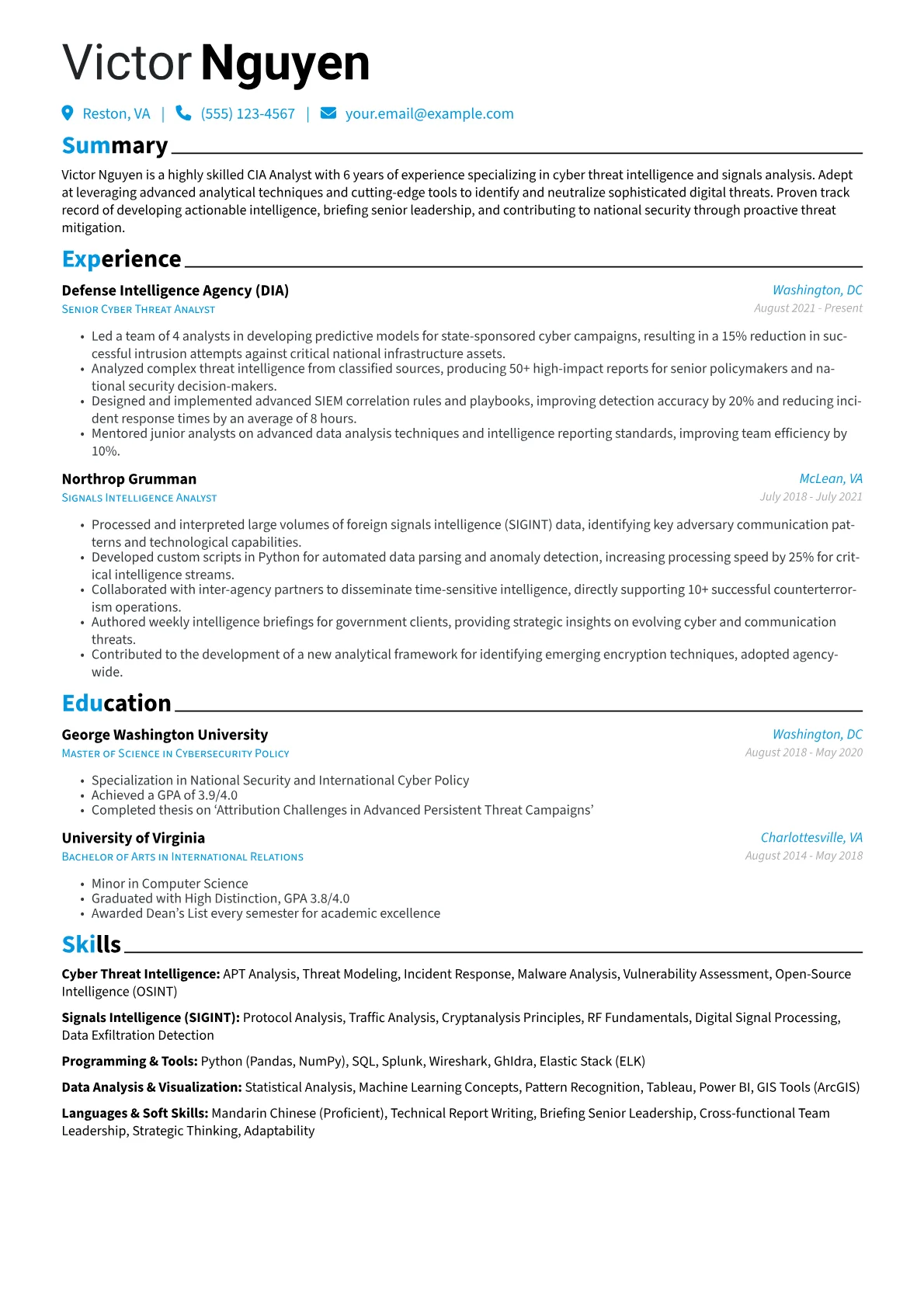 CIA Analyst version - Page 1