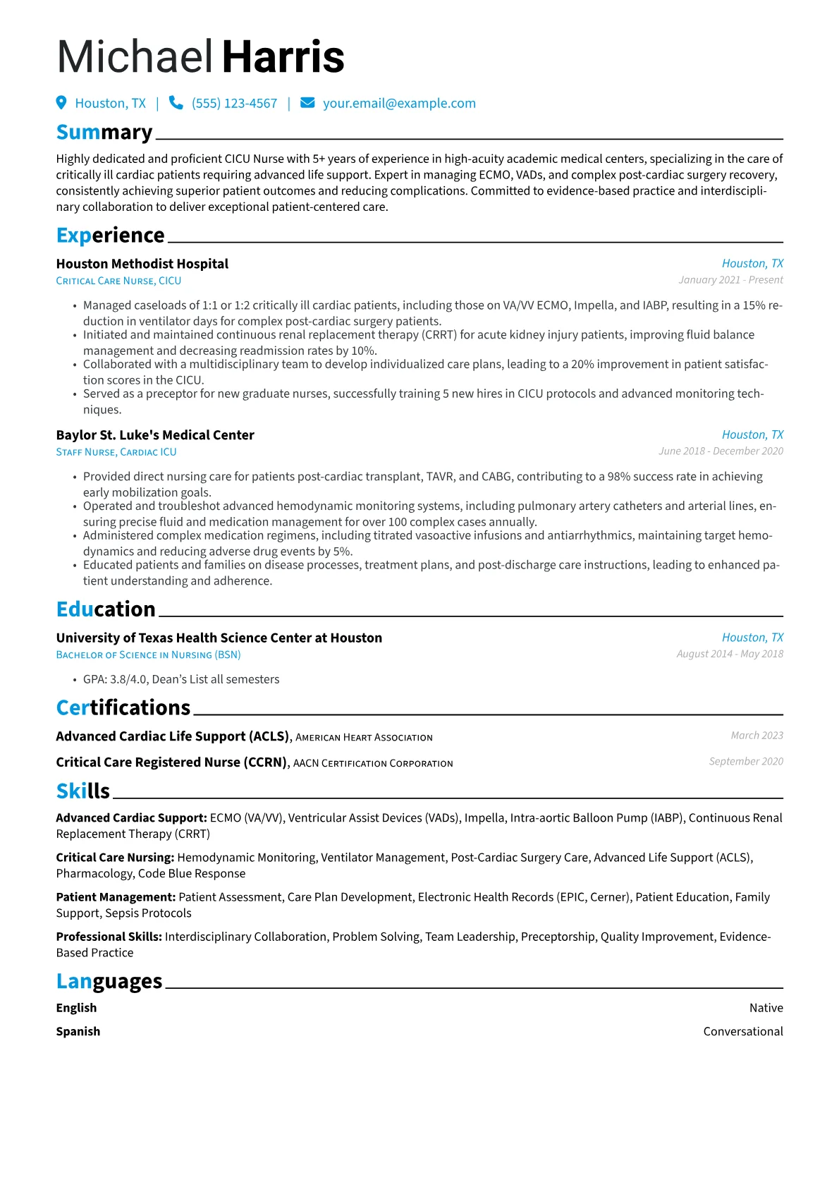 Advanced Cardiac Support version - Page 1