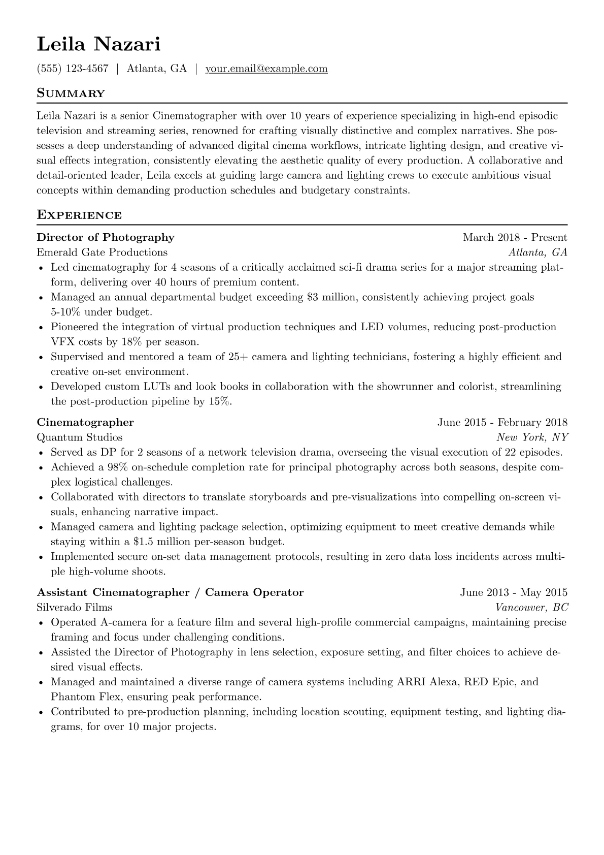 Camera Systems & Operation version - Page 1
