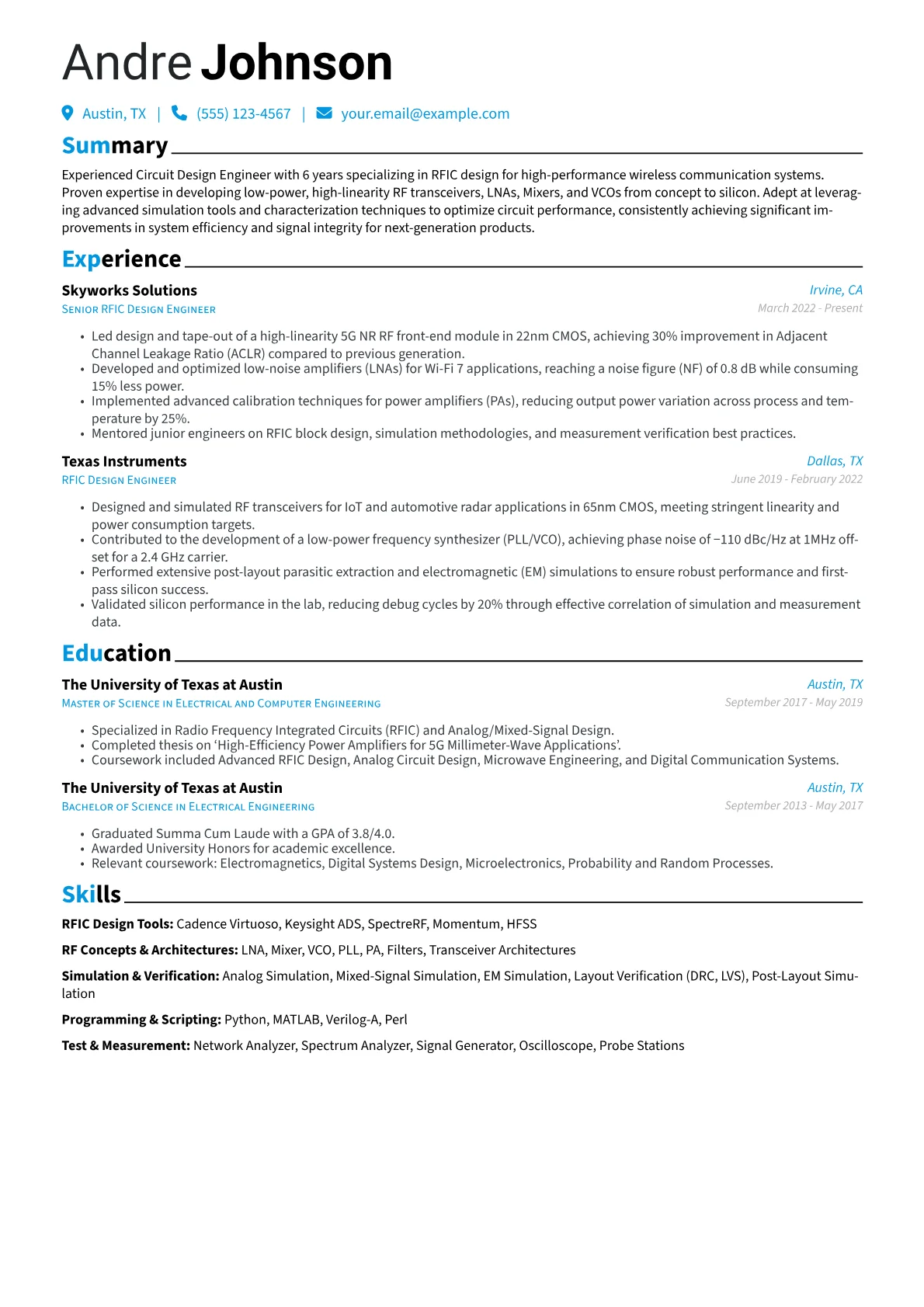 RFIC Design Specialist version - Page 1