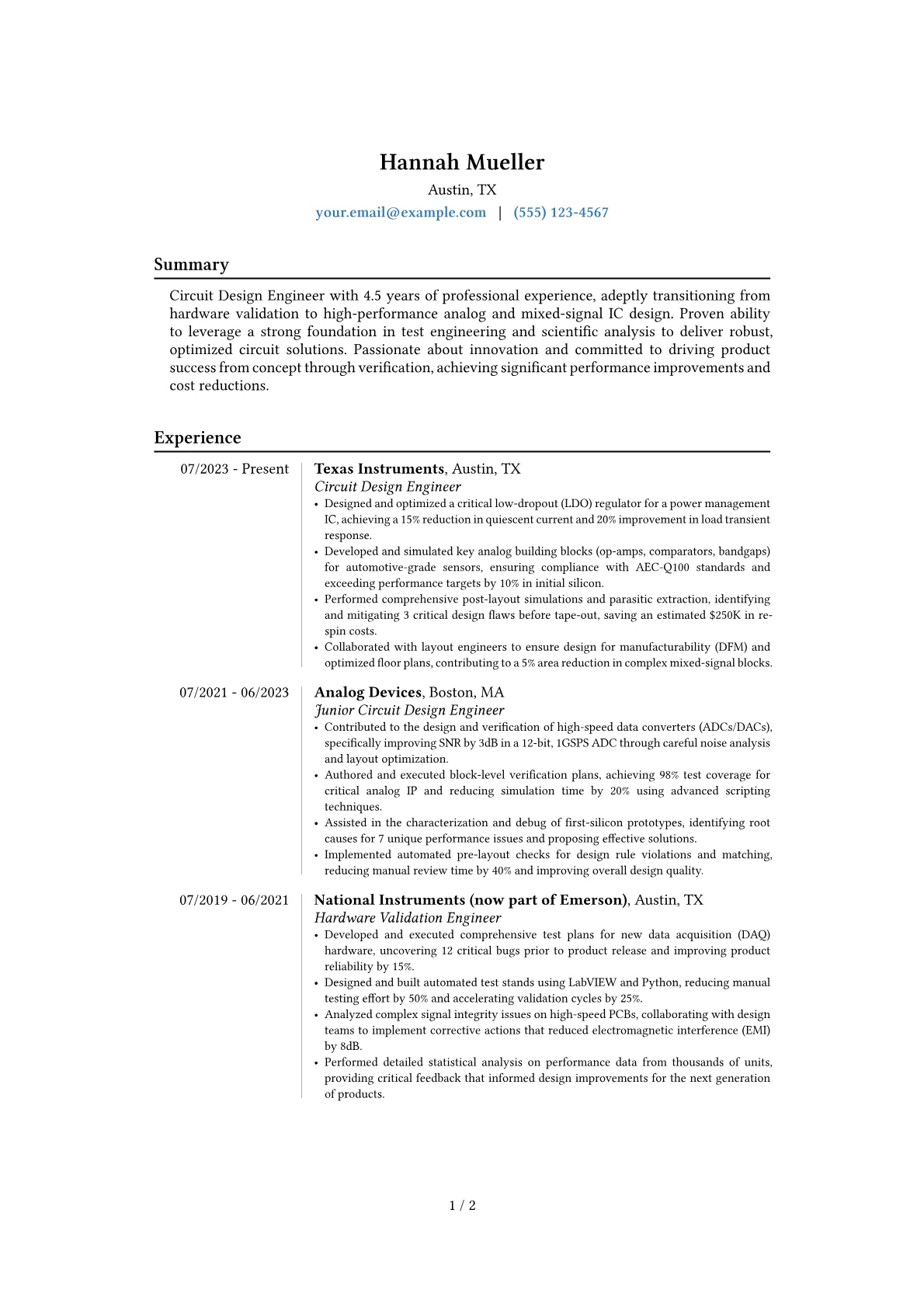 Career changer version - Page 1