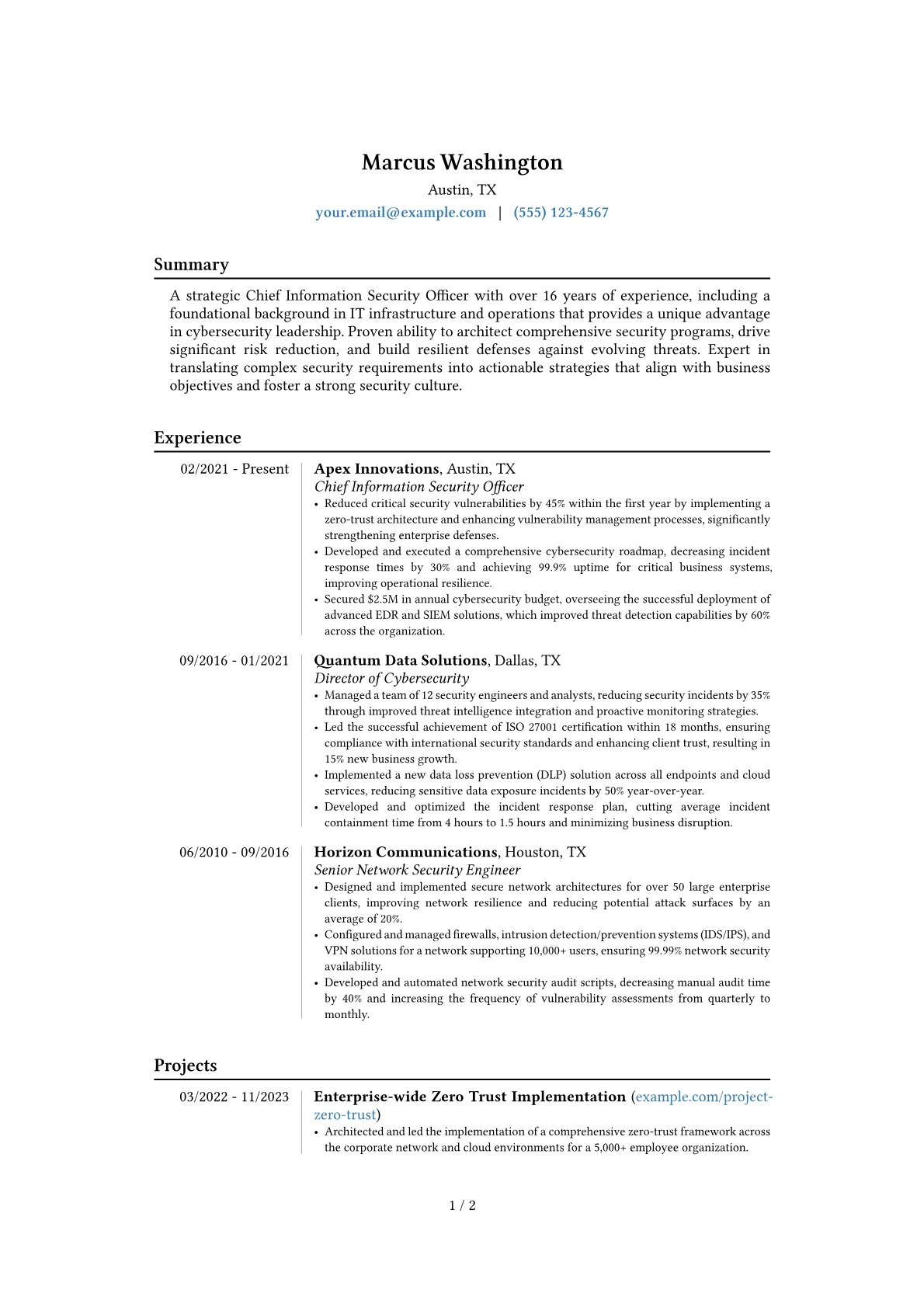 Career changer version - Page 1