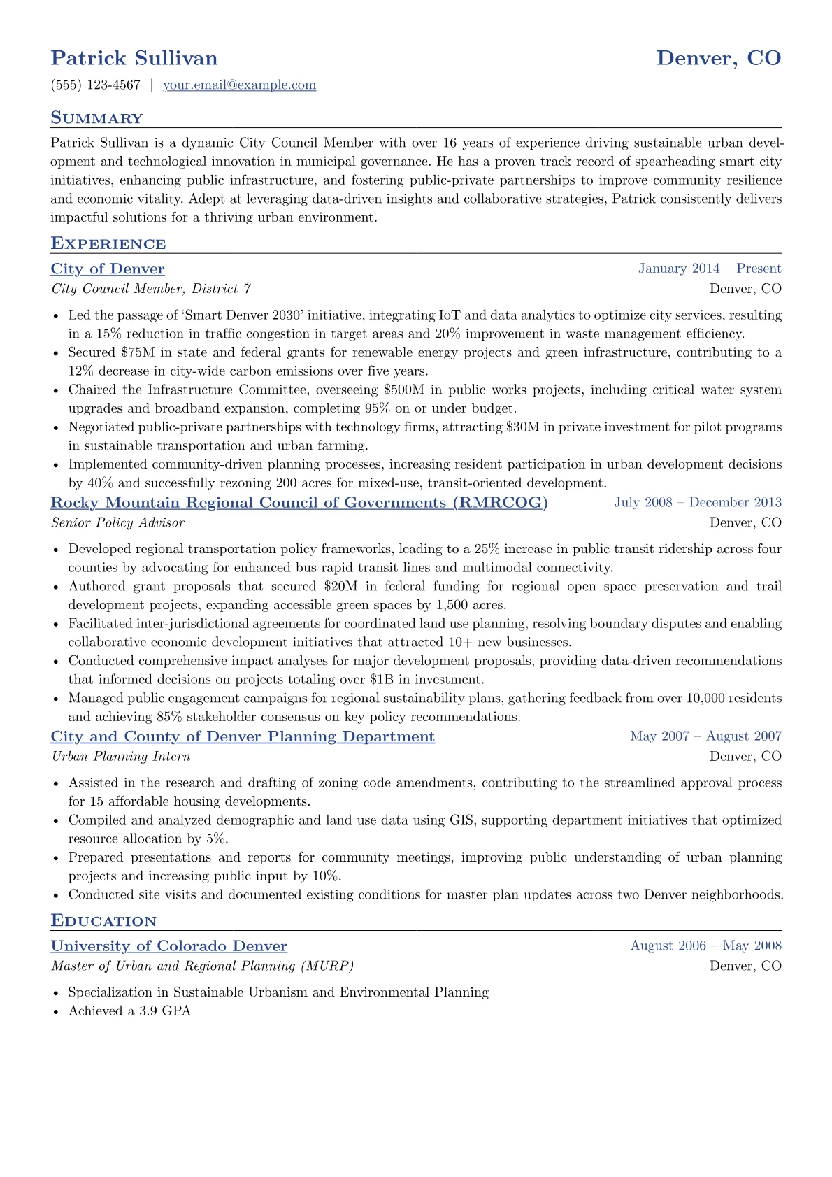Urban Sustainability version - Page 1
