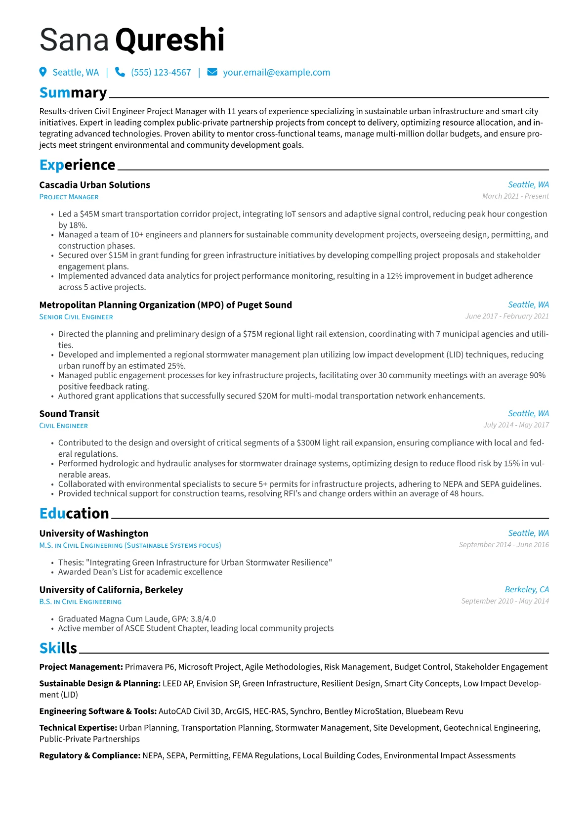 Project Management version - Page 1