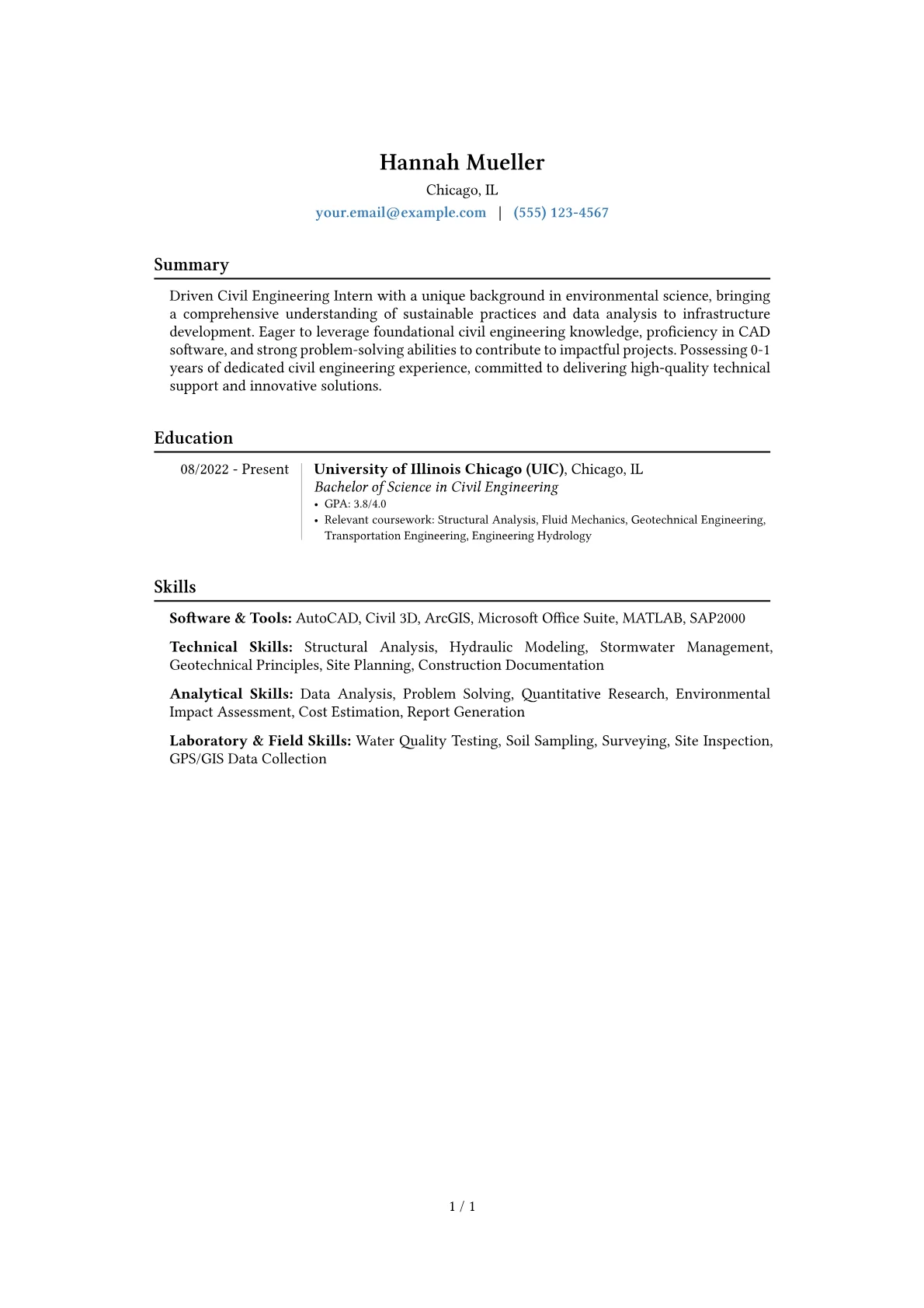 Career changer version - Page 1