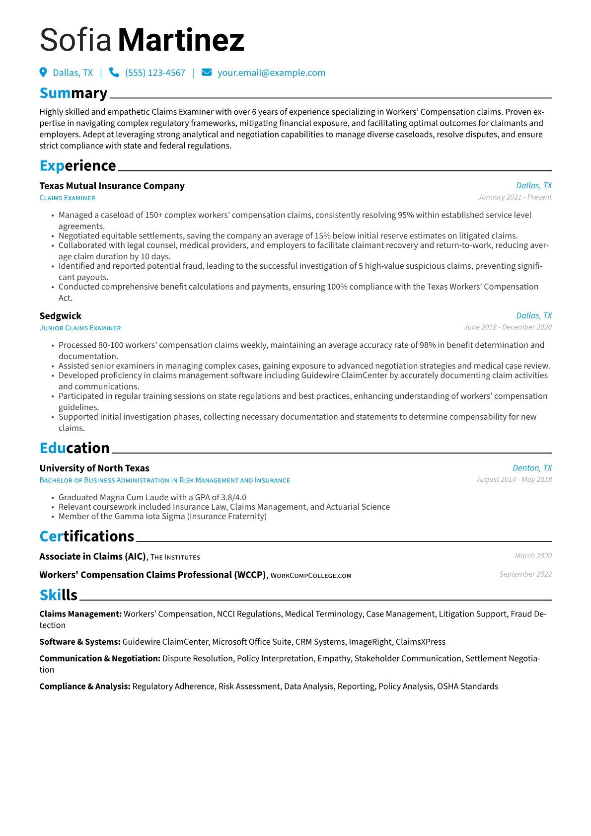 Claims Examiner version - Page 1