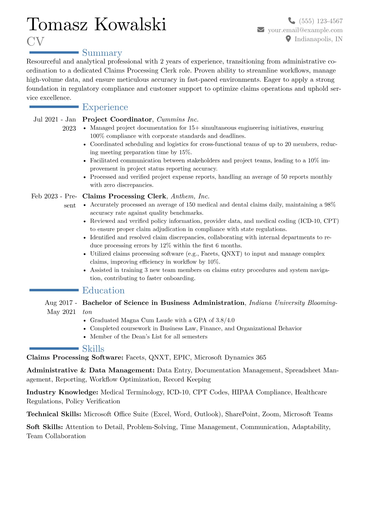 Career changer version - Page 1