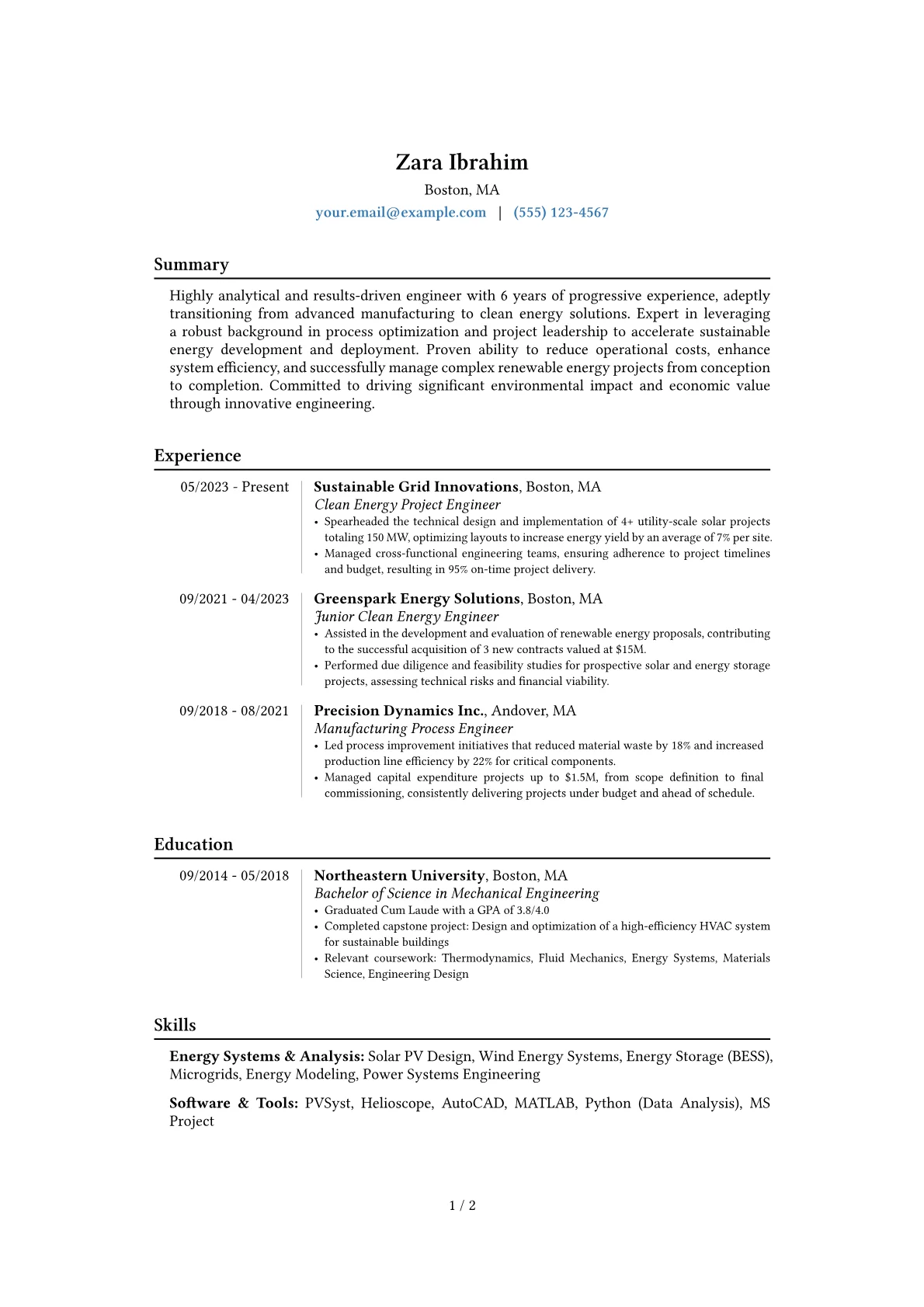 Career changer version - Page 1