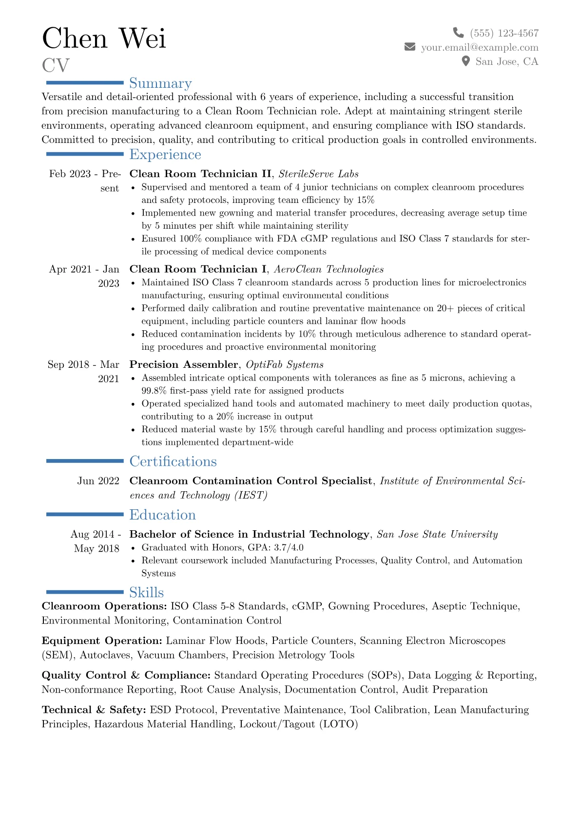 Career changer version - Page 1