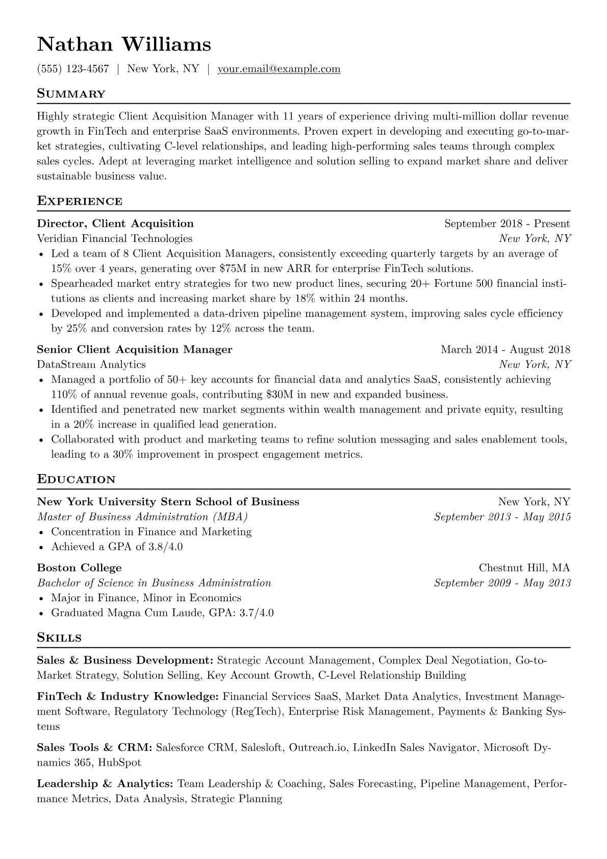 Sales & Business version - Page 1