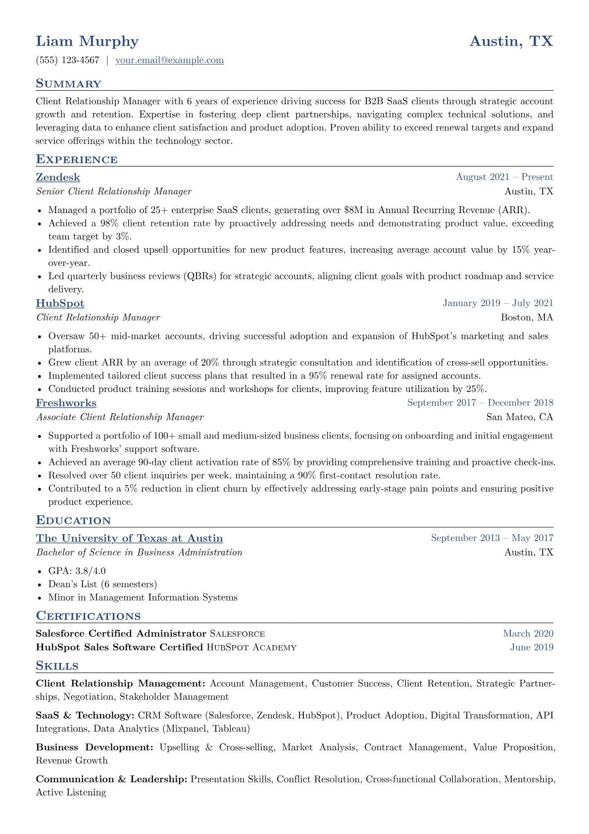 B2B SaaS Focus version - Page 1