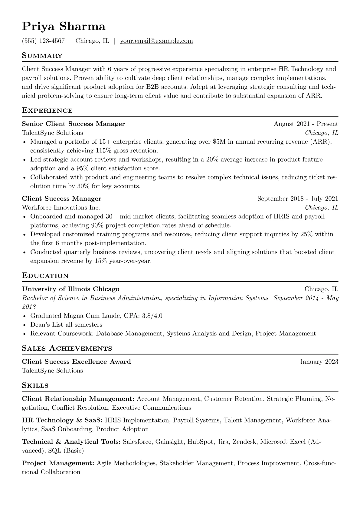Client Relationship version - Page 1